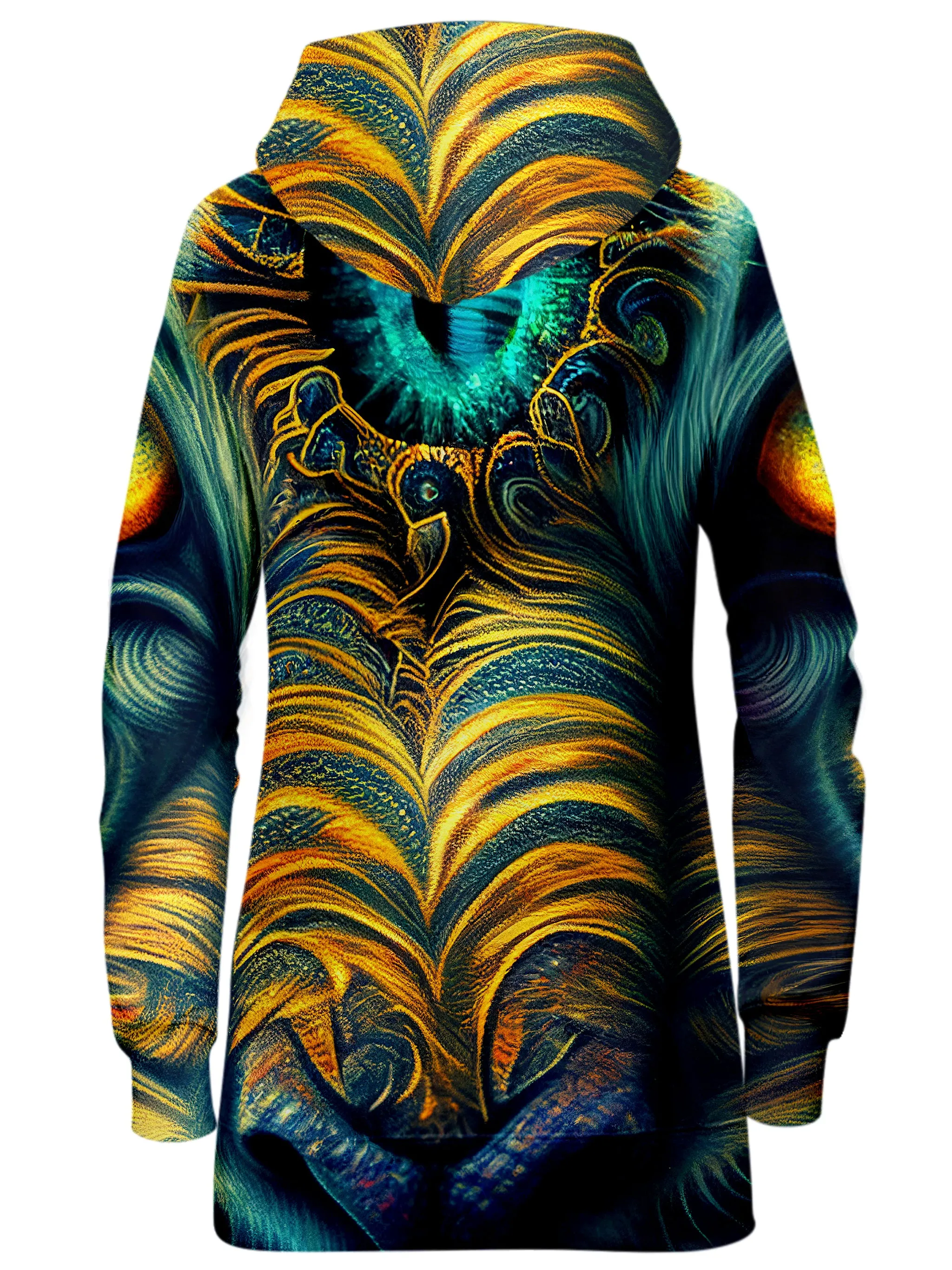 Tiger Eyes Psychedelic Hoodie Dress sold by iEDM product image thumbnail 2
