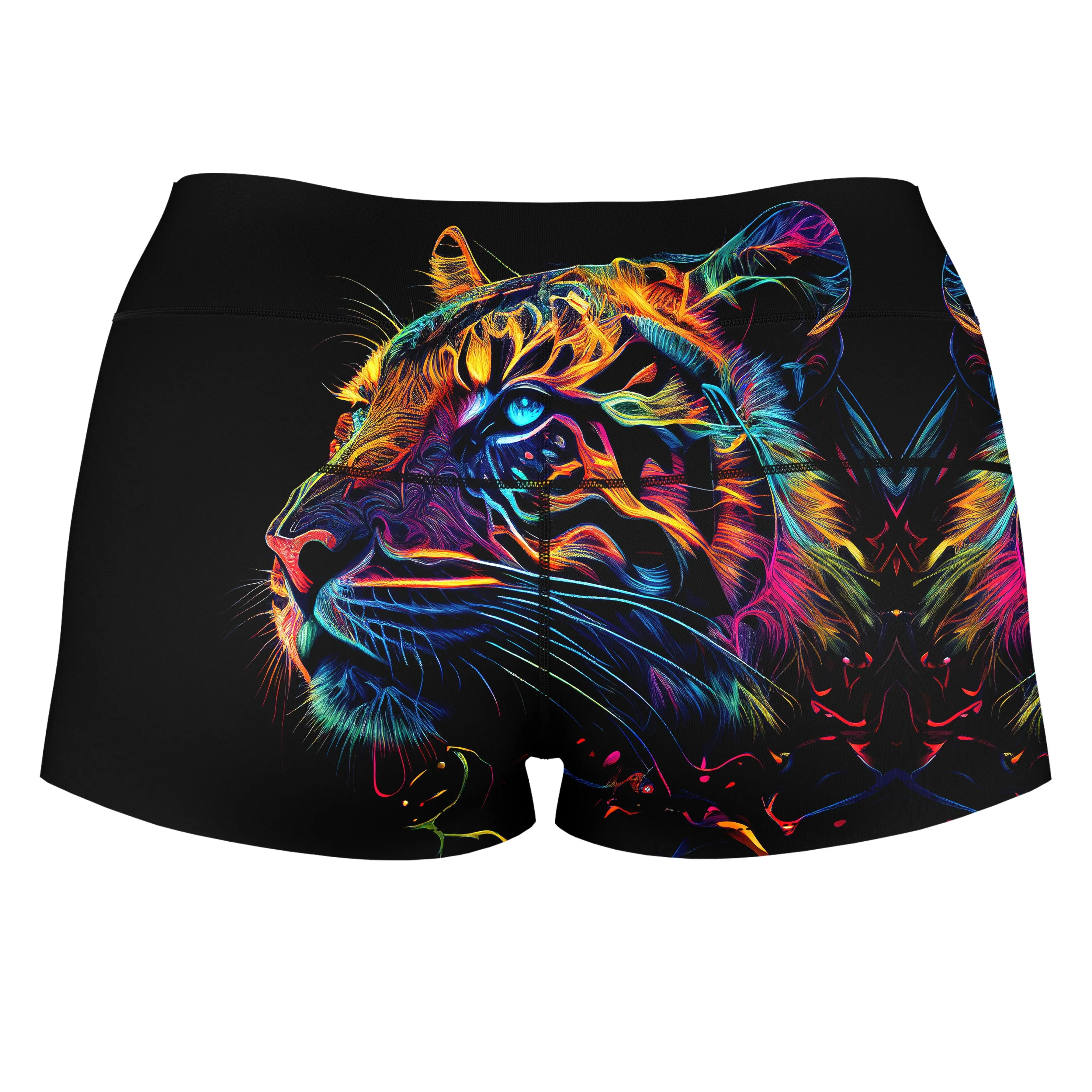Tigre Realm High-Waisted Women's Shorts sold by iEDM product image thumbnail 2