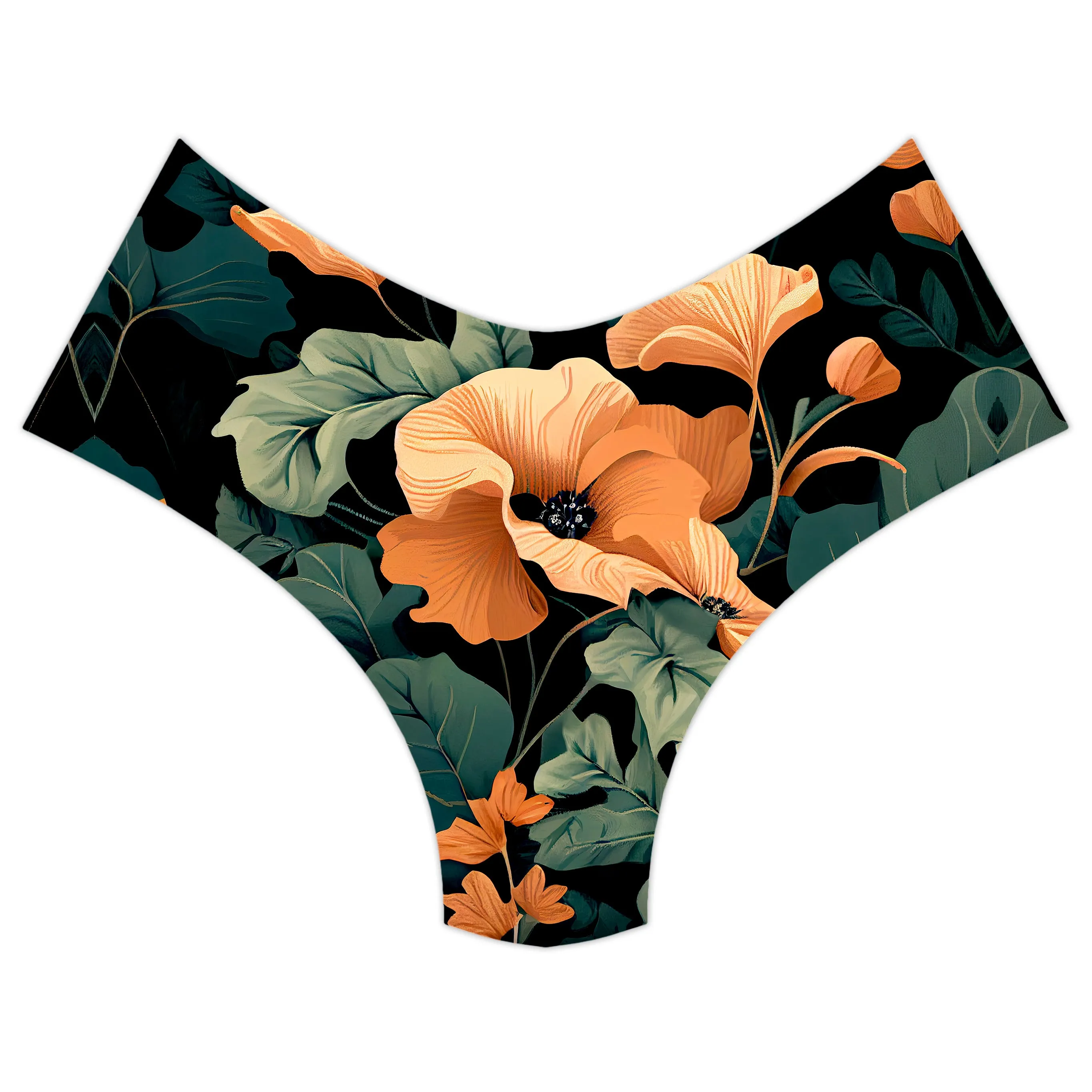Tangerine Floral Booty Shorts sold by iEDM product image thumbnail 3