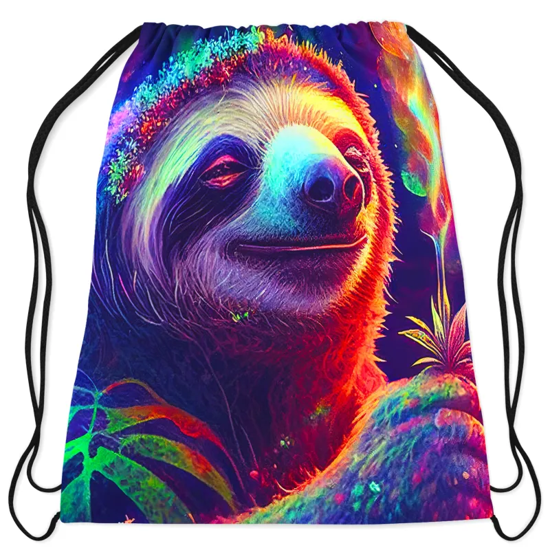 Chill Sloth Drawstring Bag sold by iEDM