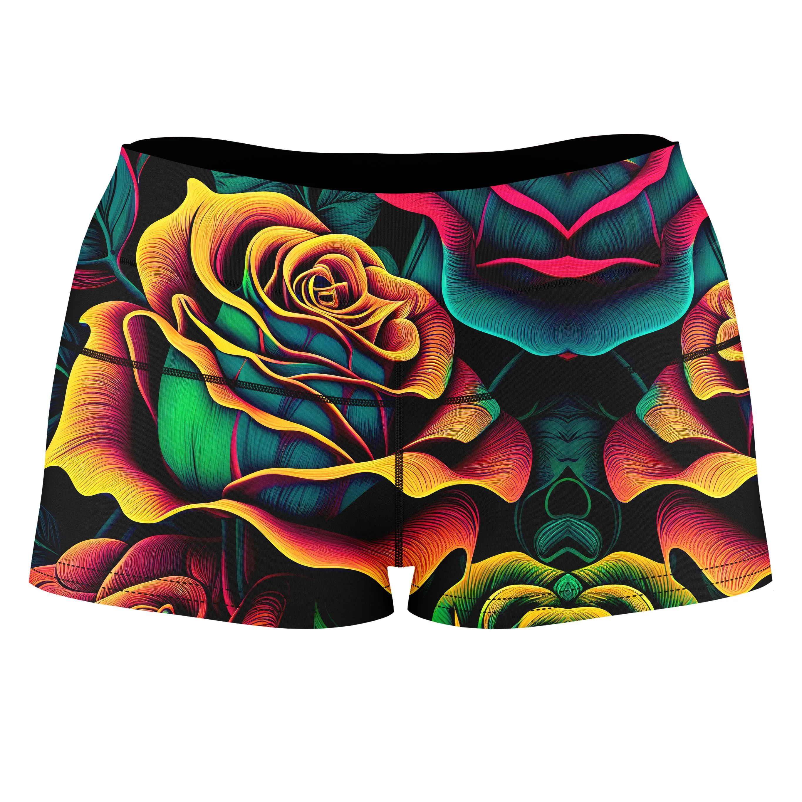 Rosebud High-Waisted Women's Shorts sold by iEDM