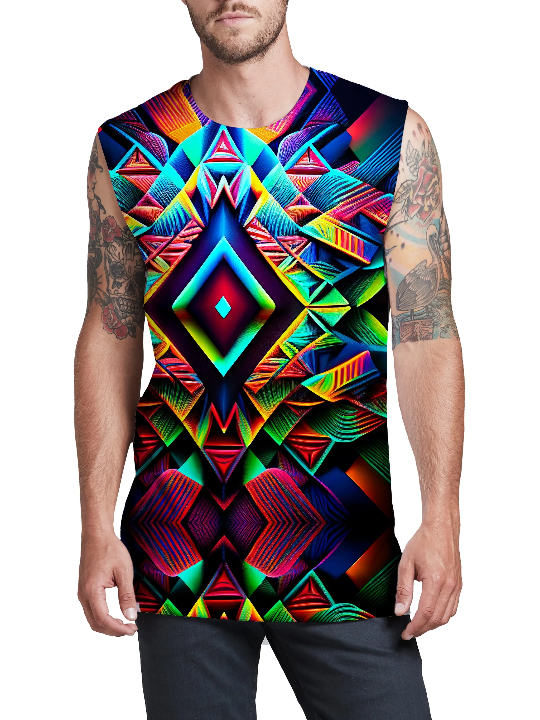Psychedelic Tribal Men's Muscle Tank sold by iEDM