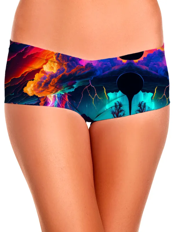 Rainbow Storm Booty Shorts sold by iEDM