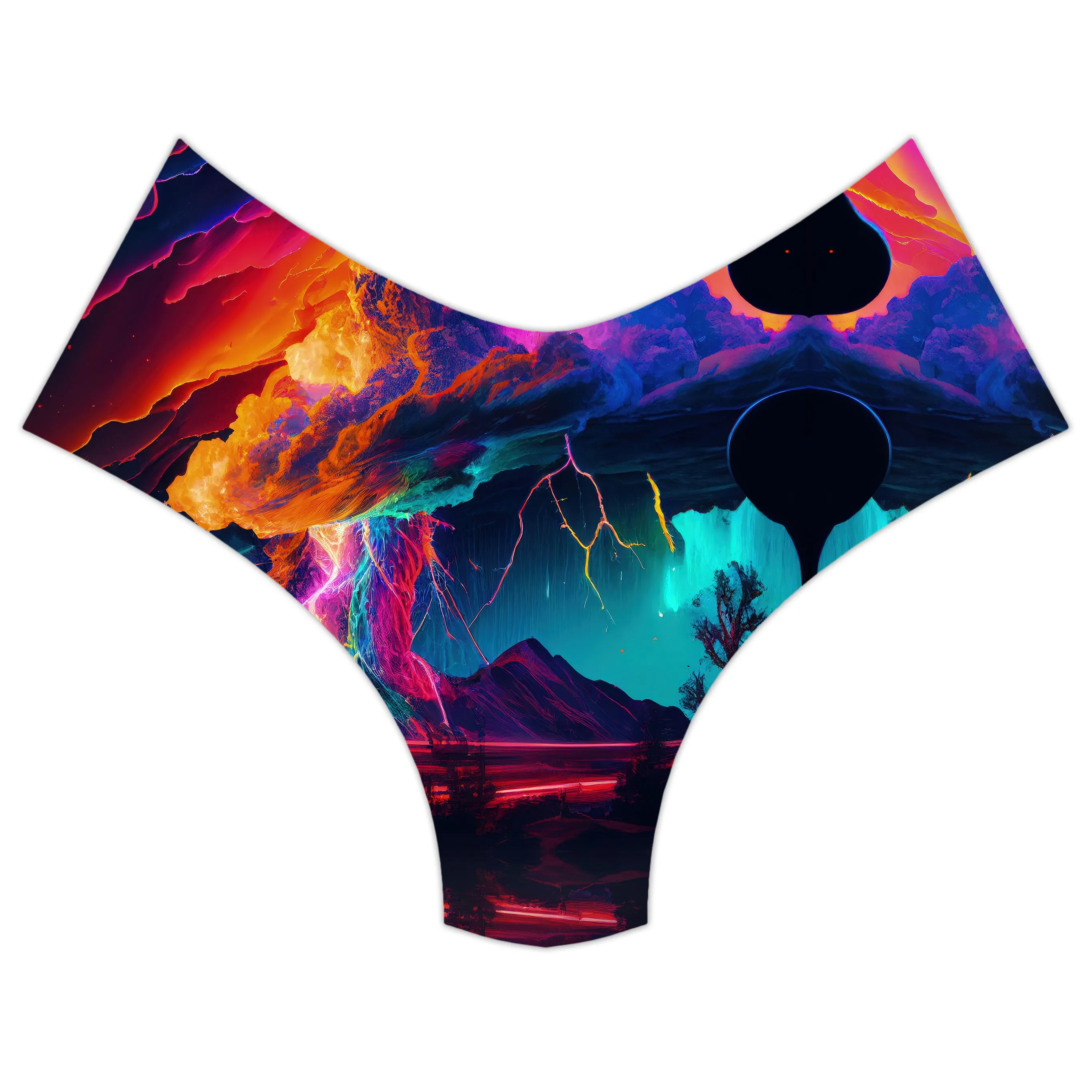 Rainbow Storm Booty Shorts sold by iEDM product image thumbnail 3