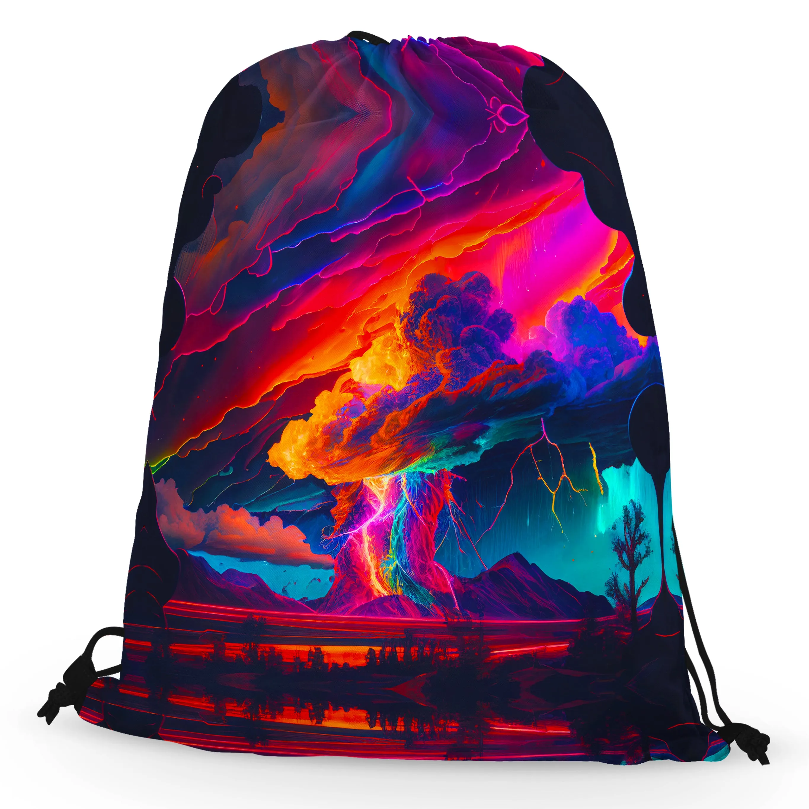 Rainbow Storm Drawstring Bag sold by iEDM product image thumbnail 2