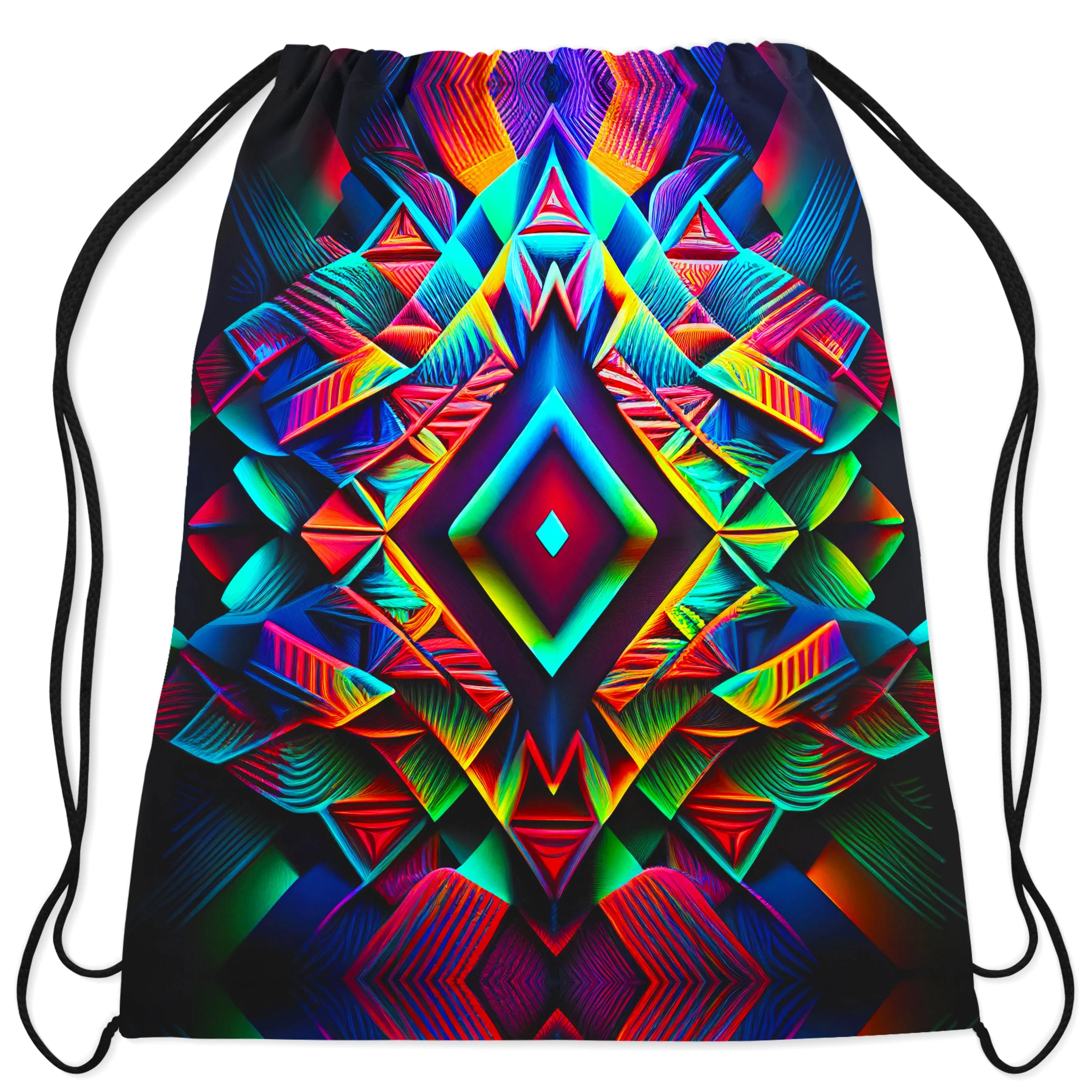 Psychedelic Tribal Drawstring Bag sold by iEDM