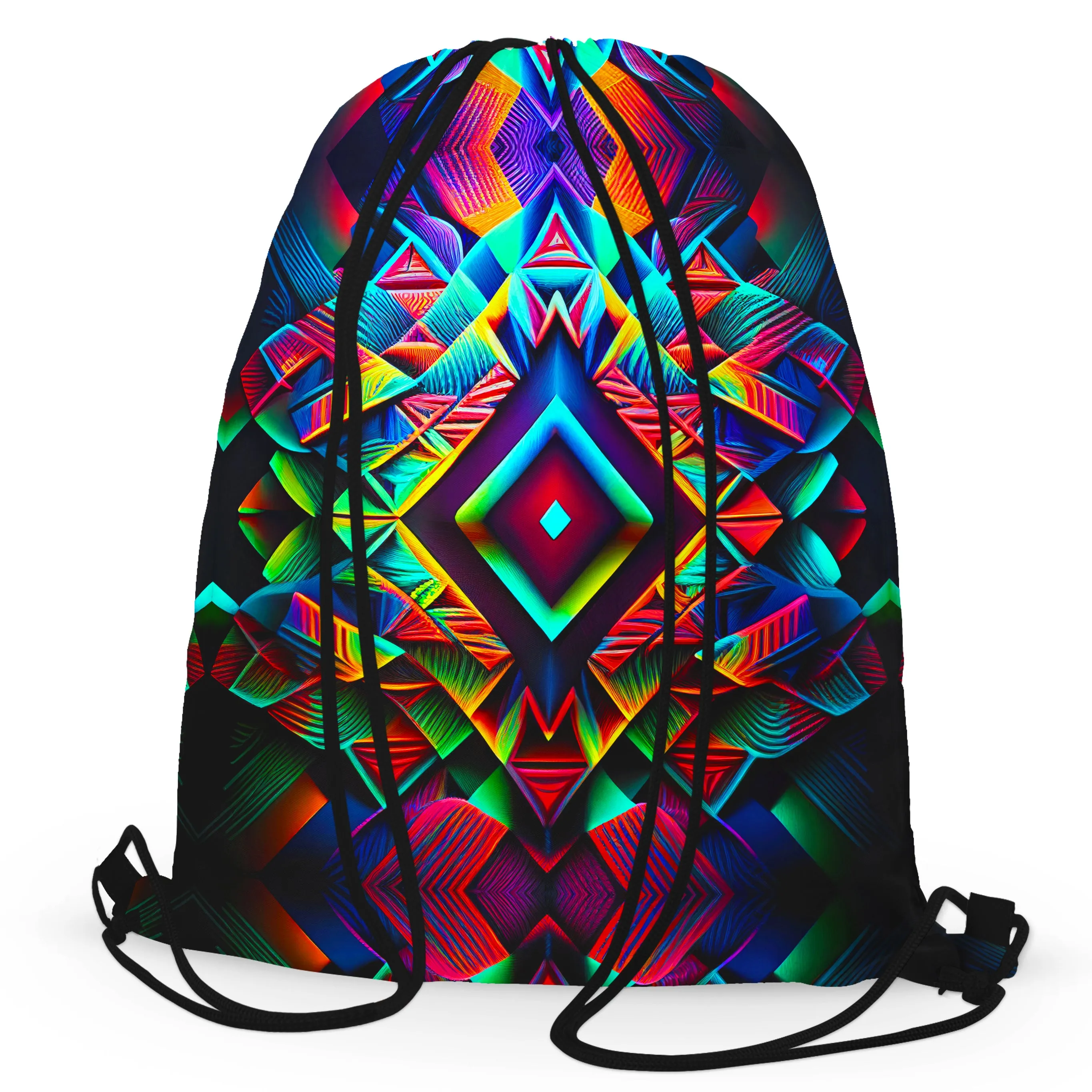 Psychedelic Tribal Drawstring Bag sold by iEDM product image thumbnail 3