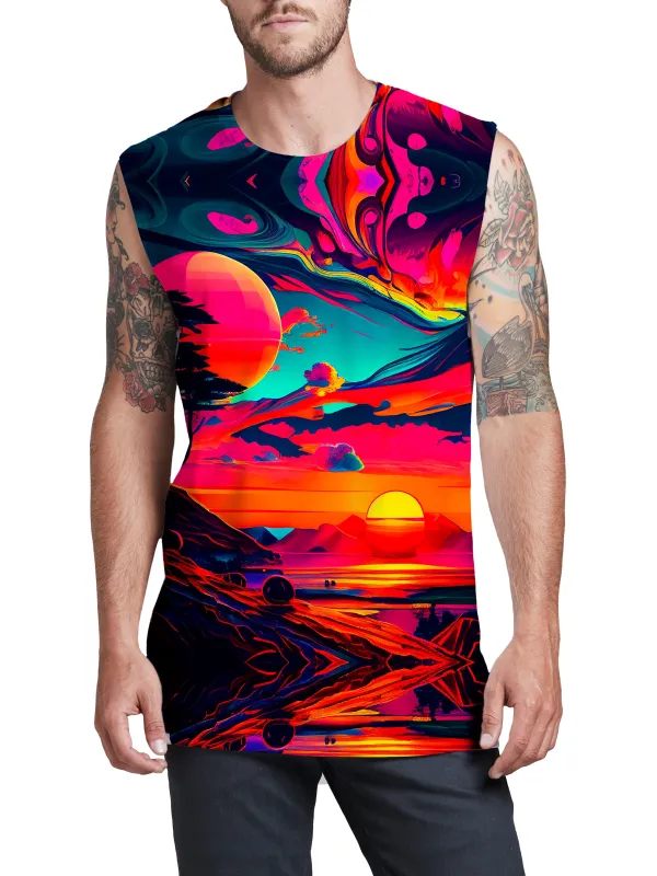 Sunset Melt Men's Muscle Tank sold by iEDM