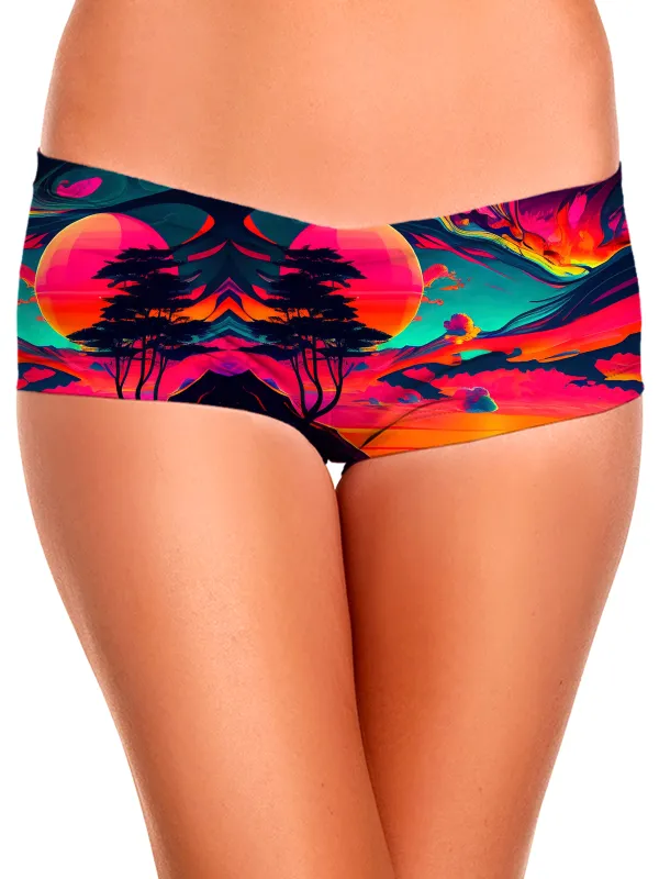 Sunset Melt Booty Shorts sold by iEDM