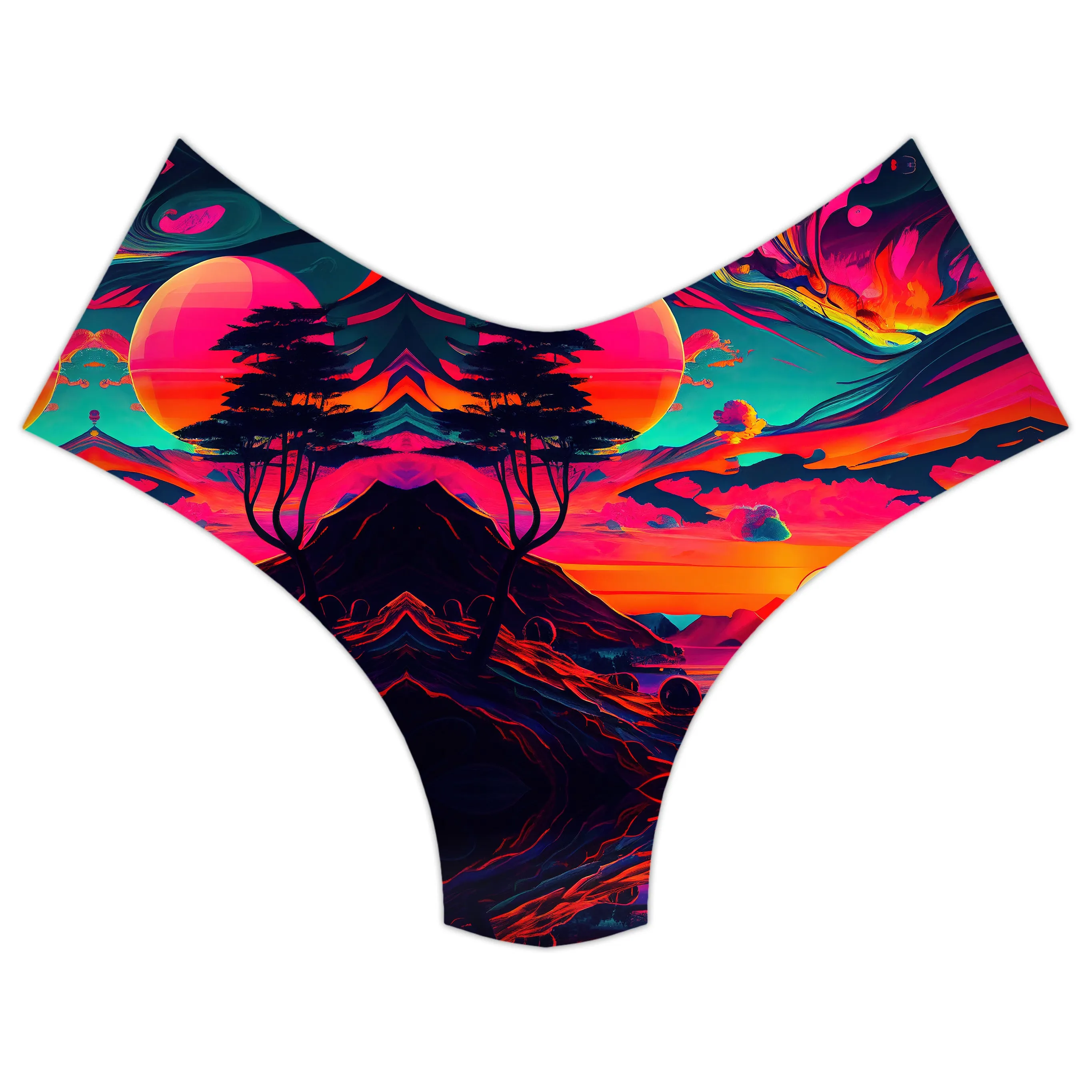 Sunset Melt Booty Shorts sold by iEDM product image thumbnail 3