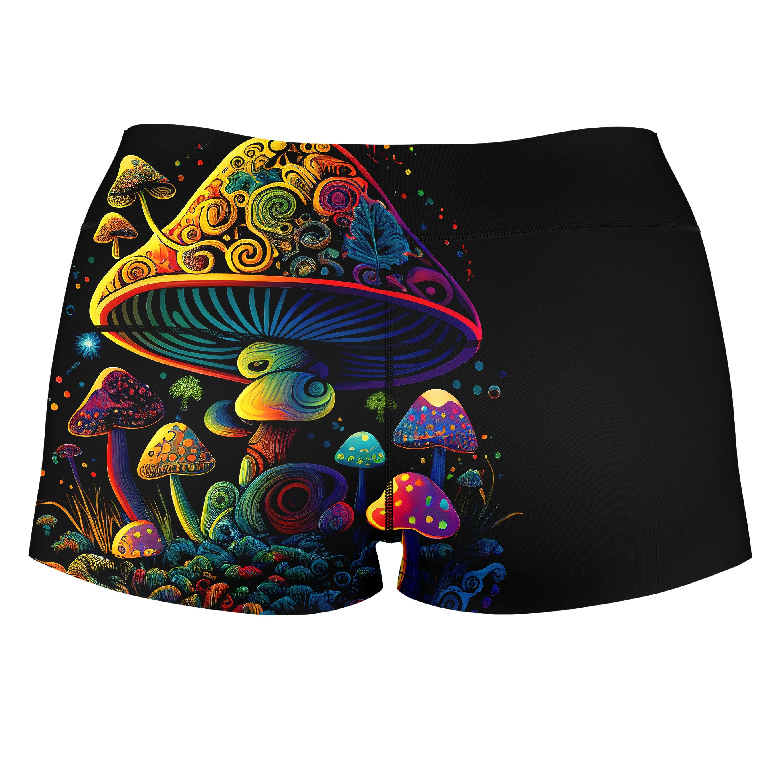 Shroom Melt High-Waisted Women's Shorts sold by iEDM product image thumbnail 2