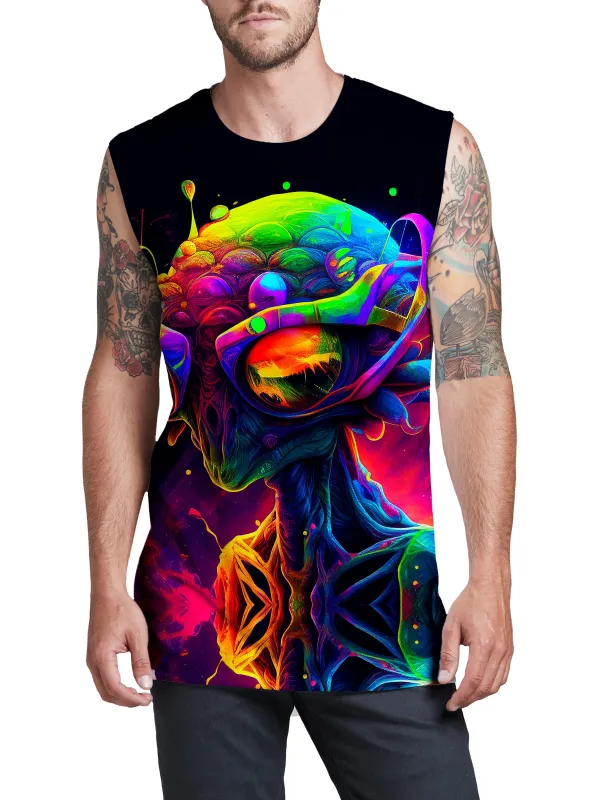 Psychedelic Alien Men's Muscle Tank sold by iEDM