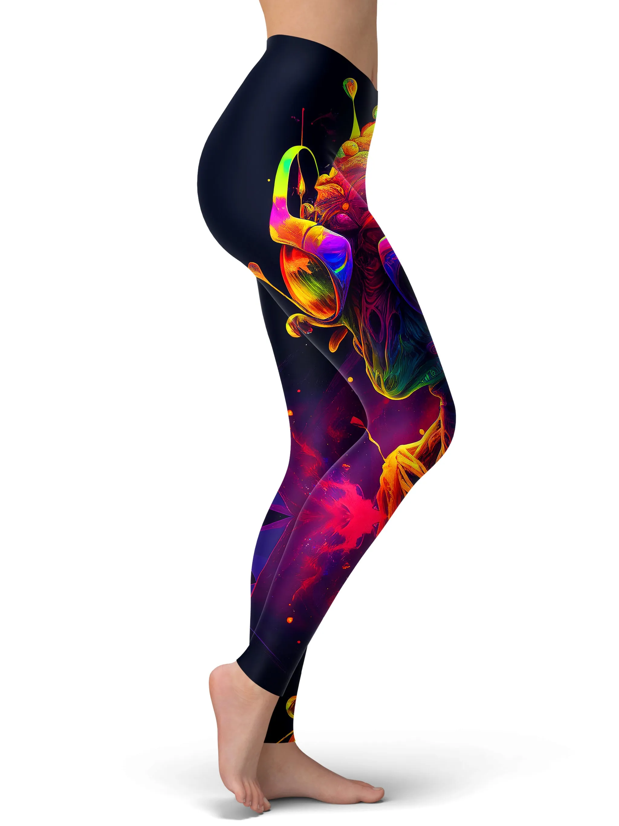 Psychedelic Alien Leggings sold by iEDM product image thumbnail 2