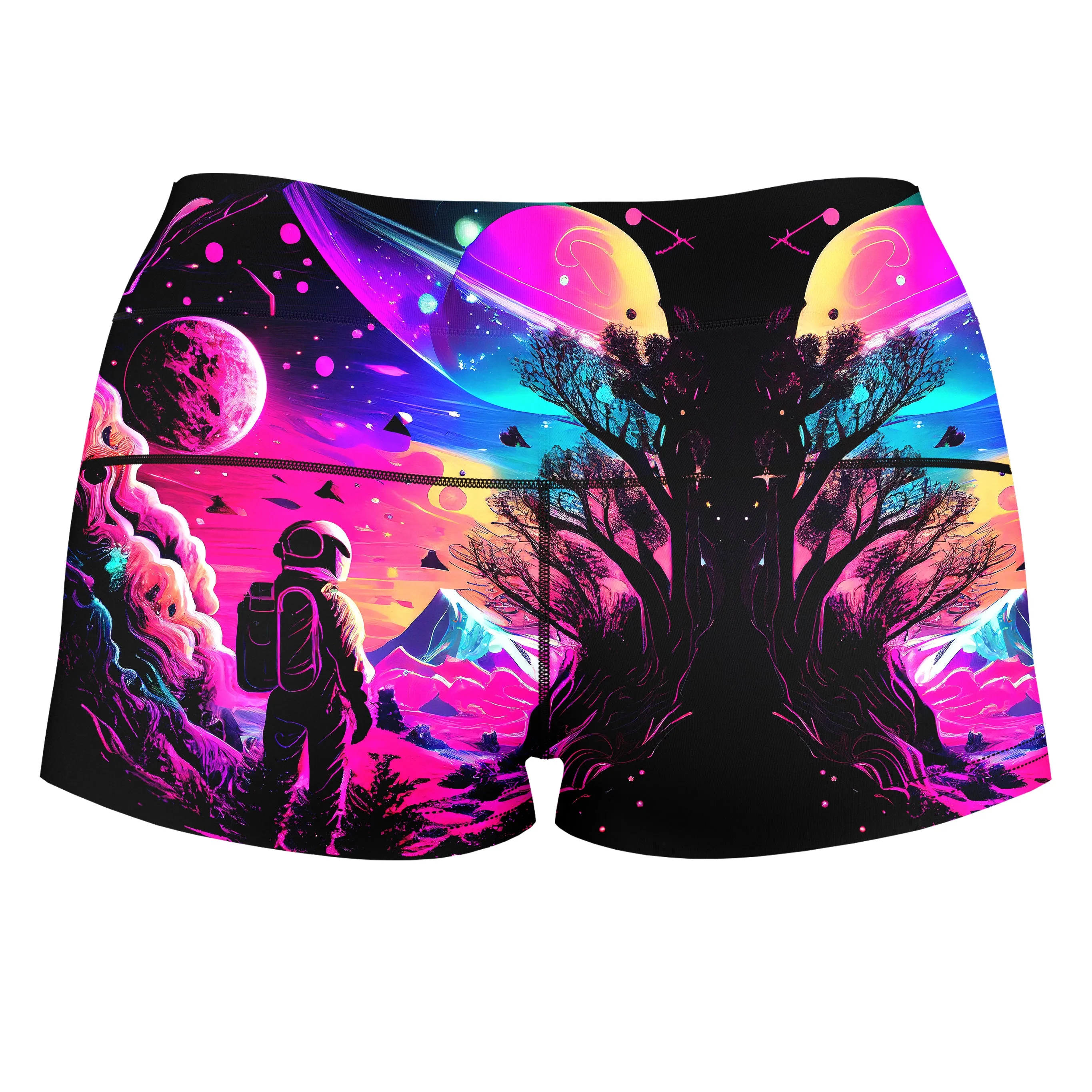 Metasphere High-Waisted Women's Shorts sold by iEDM product image thumbnail 2
