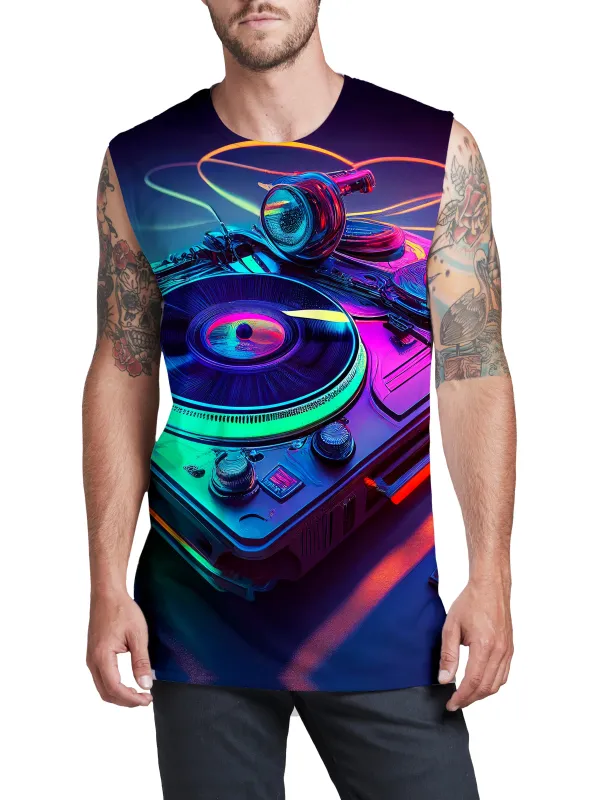Neon Turntables Men's Muscle Tank sold by iEDM