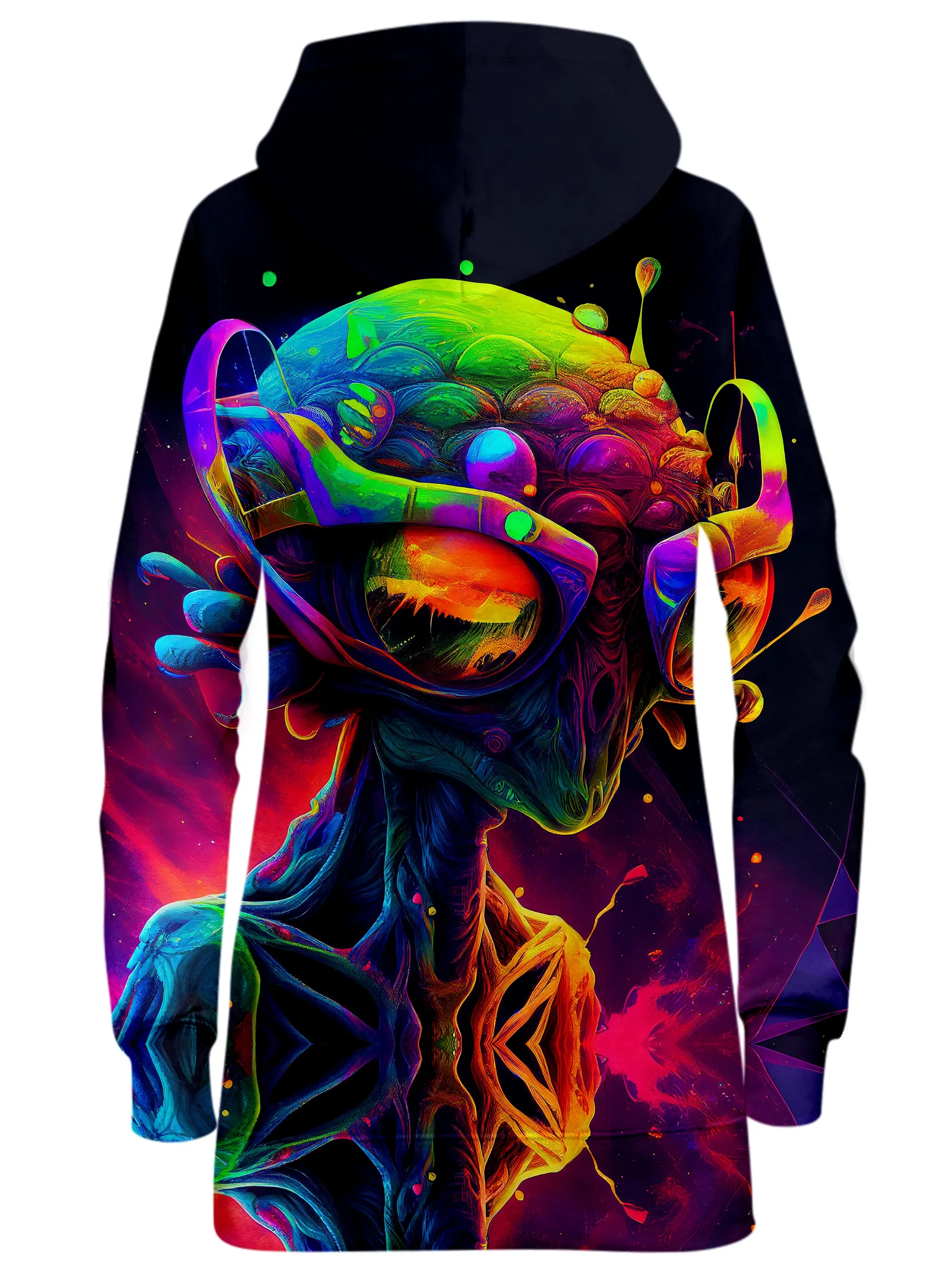 Psychedelic Alien Hoodie Dress sold by iEDM product image thumbnail 2