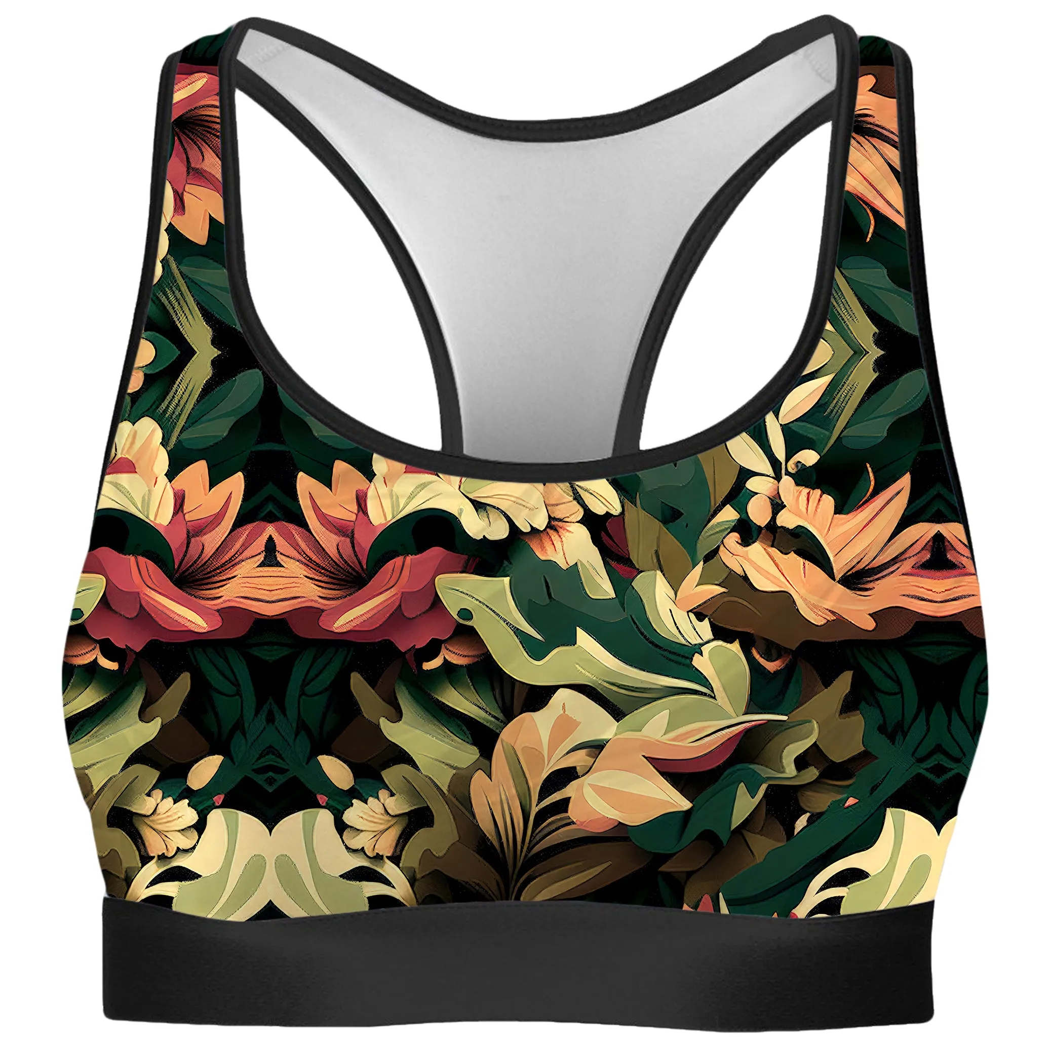 Floral Camo Rave Bra sold by iEDM