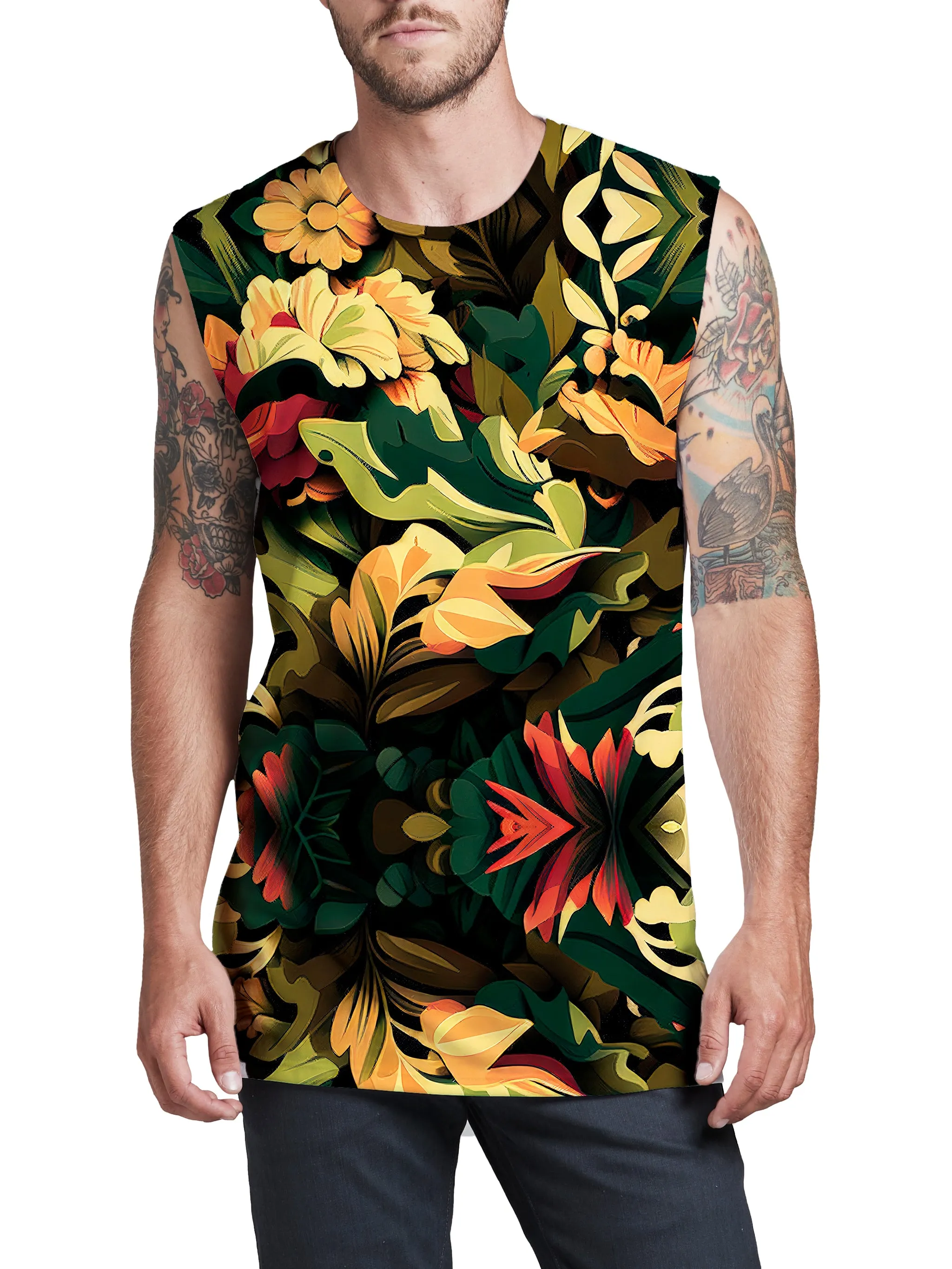 Floral Camo Men's Muscle Tank sold by iEDM