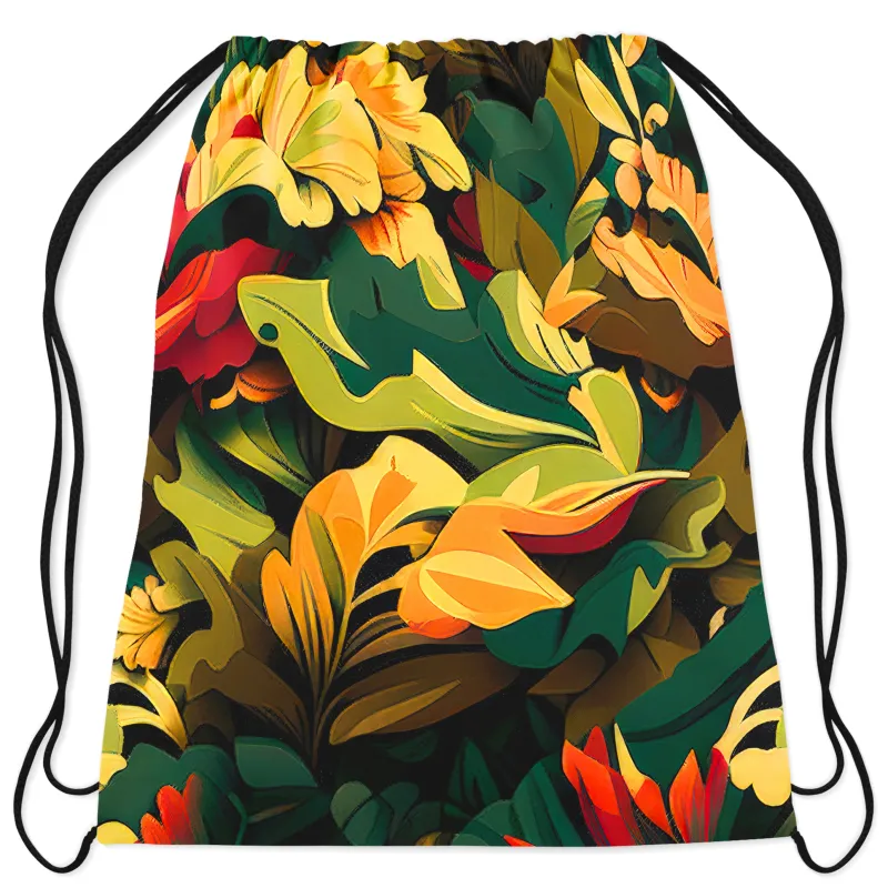 Floral Camo Drawstring Bag sold by iEDM