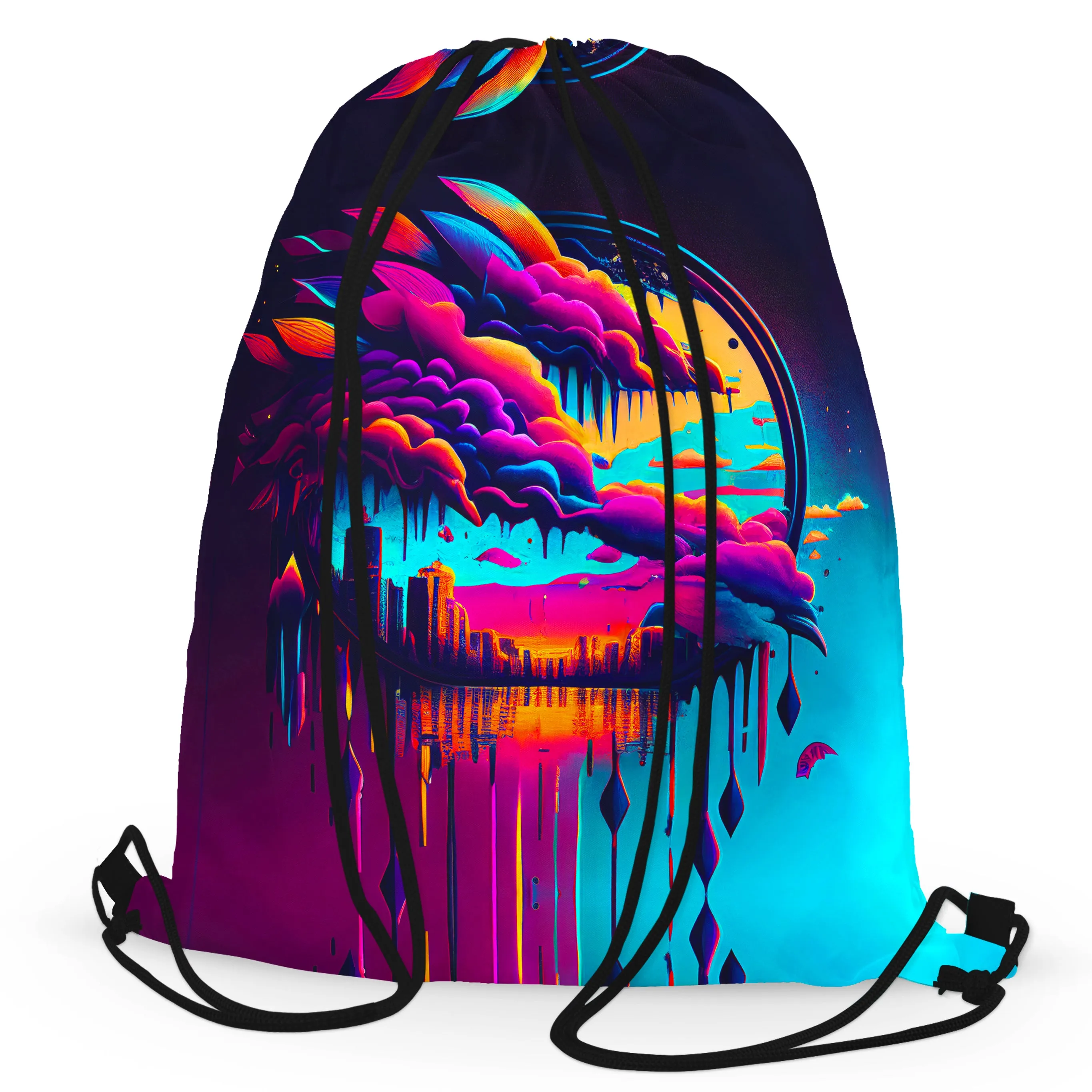 Distant Memory Psychedelic Drawstring Bag sold by iEDM product image thumbnail 3