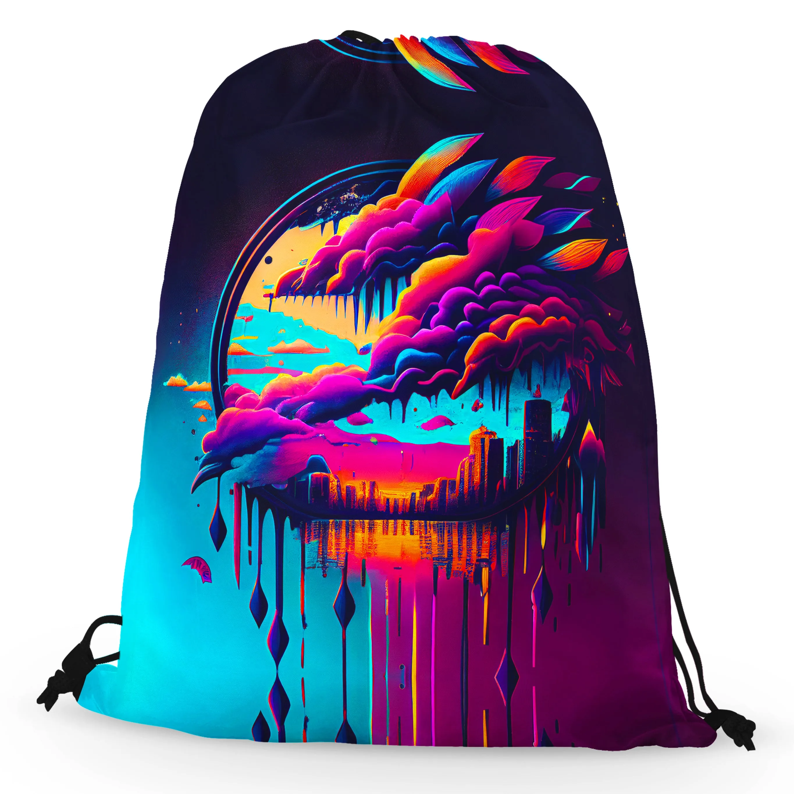 Distant Memory Psychedelic Drawstring Bag sold by iEDM product image thumbnail 2