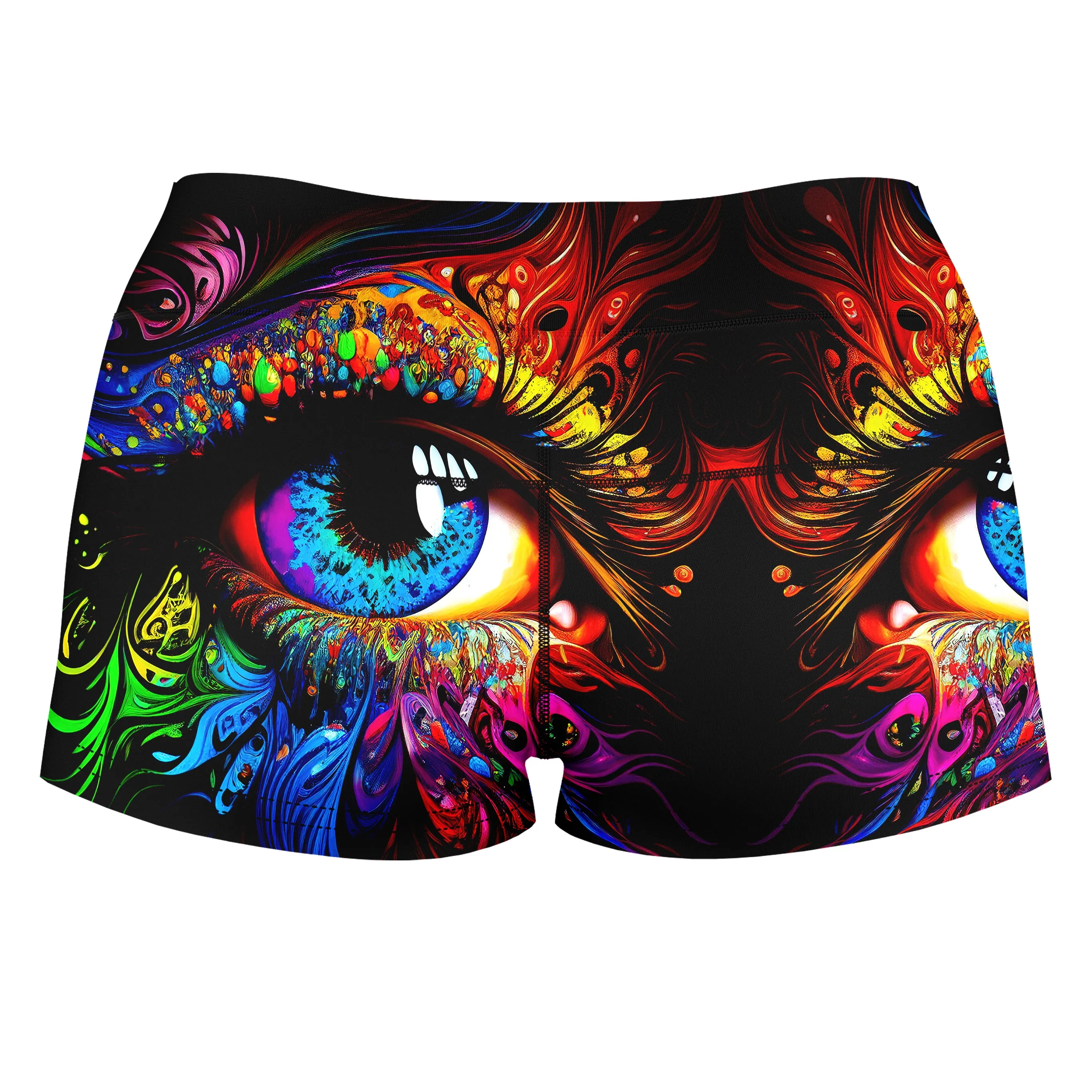 Window to the Soul High-Waisted Women's Shorts sold by iEDM product image thumbnail 2