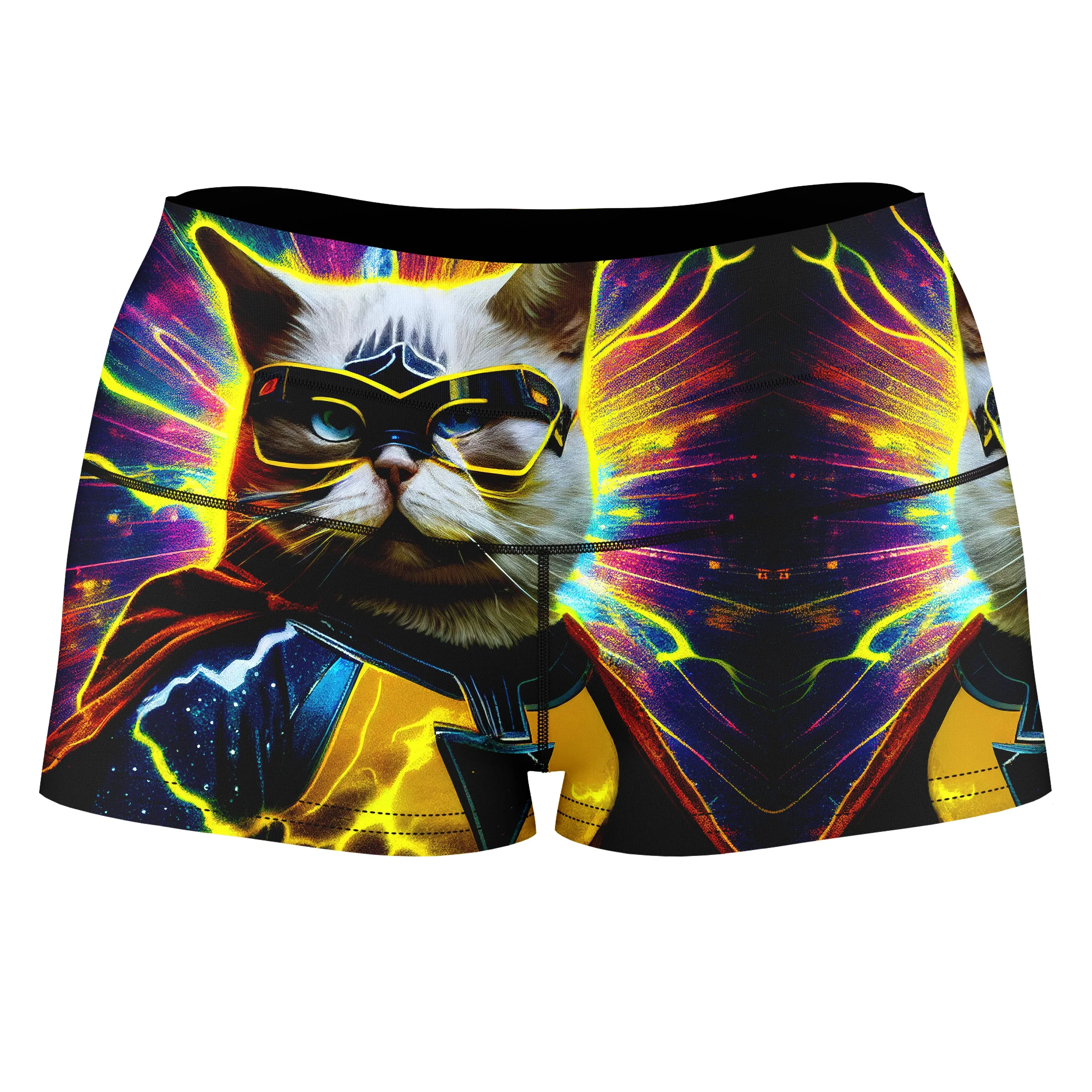 Cat Hero High-Waisted Women's Shorts sold by iEDM