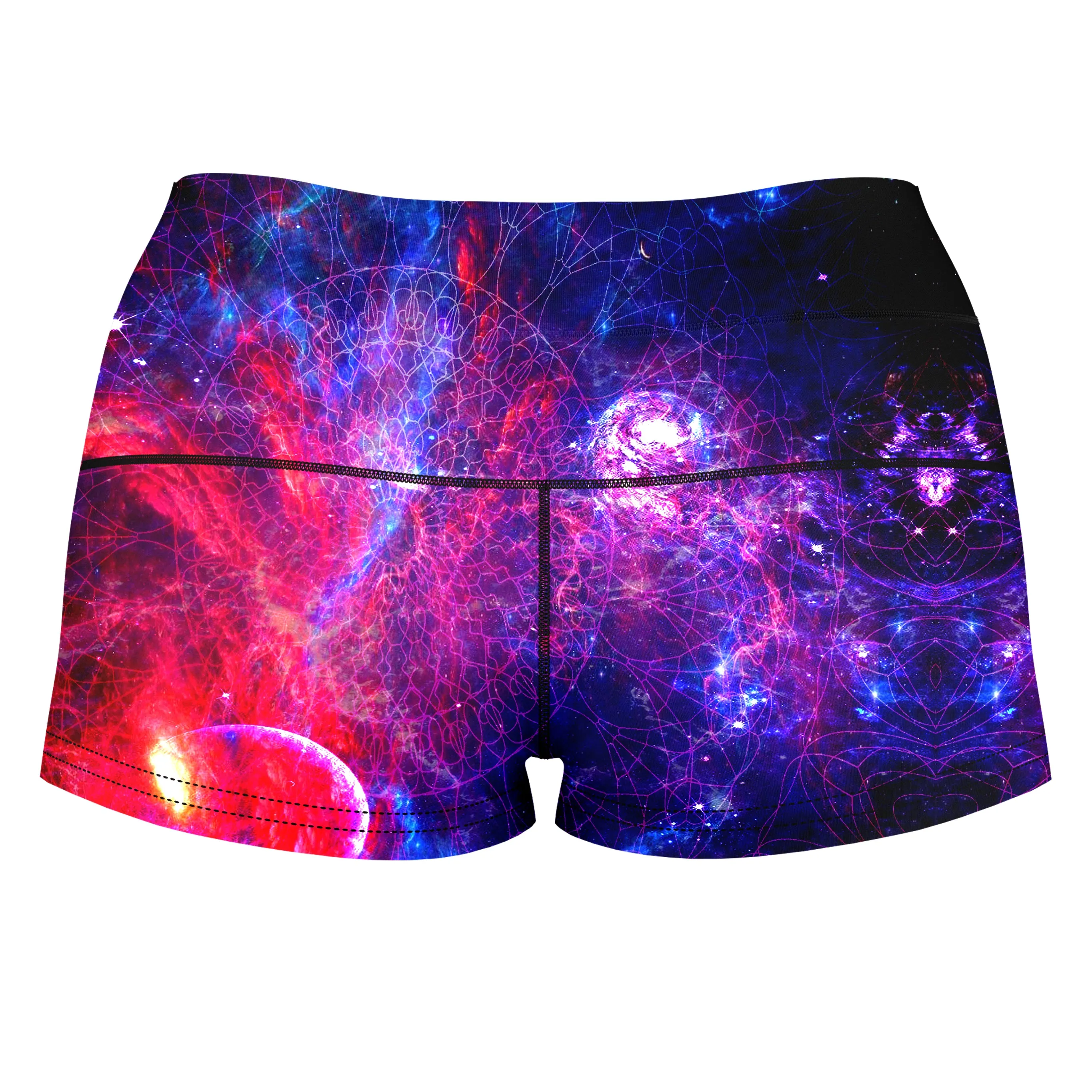 Space Goof High-Waisted Women's Shorts sold by iEDM product image thumbnail 2