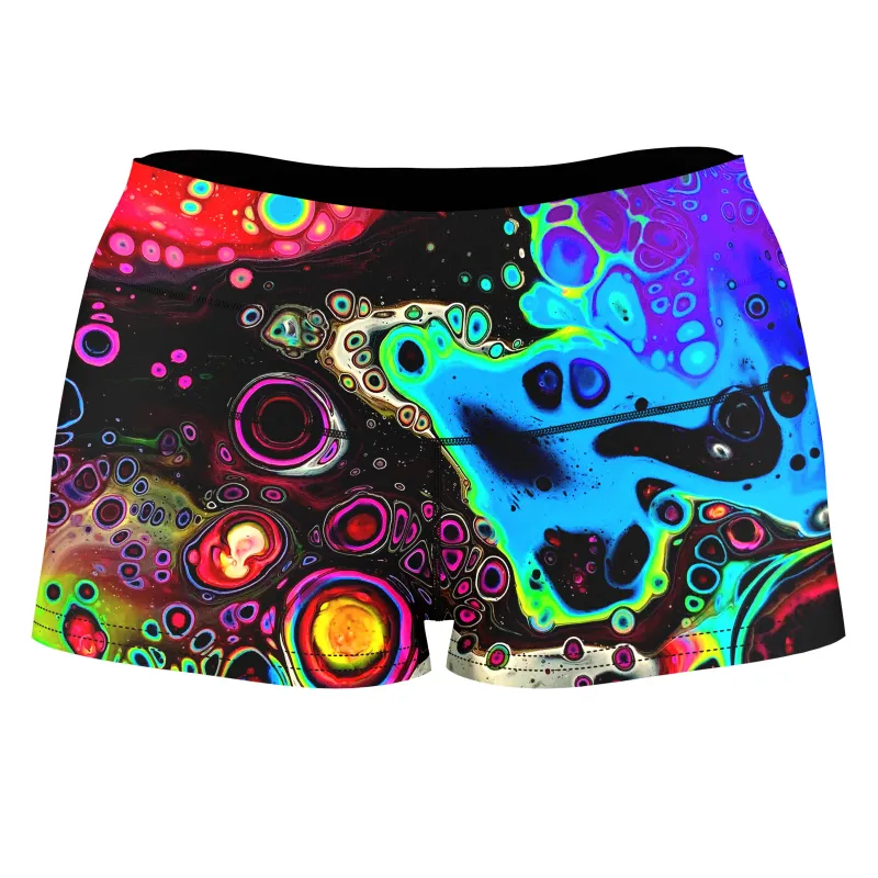 Cosmic Trip High-Waisted Women's Shorts sold by iEDM