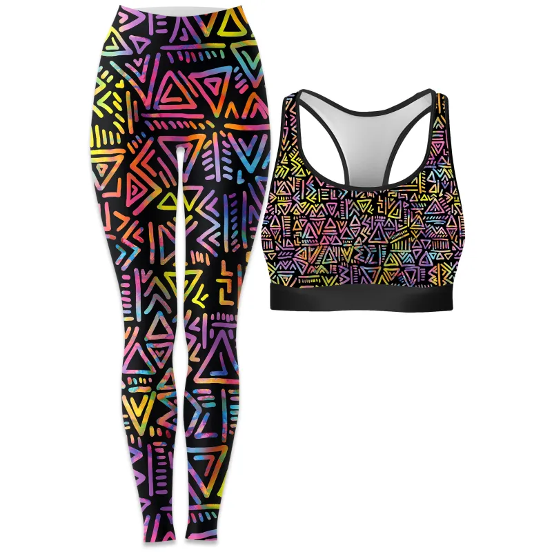 Tribe Vibe Rave Bra and Leggings Combo sold by iEDM