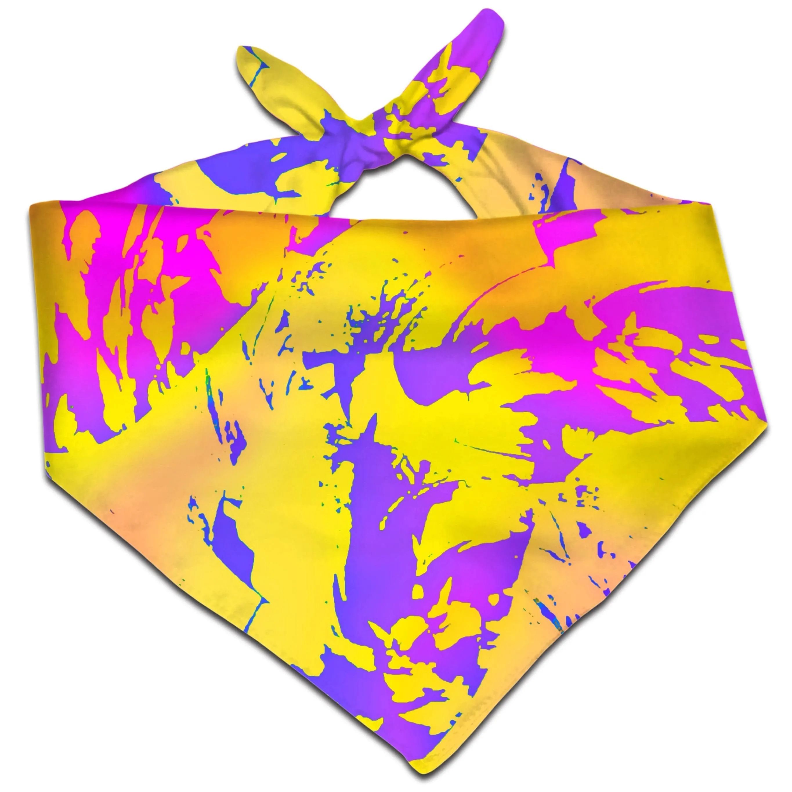 Tropical Ombre Paint Splatter Graffiti Bandana sold by iEDM