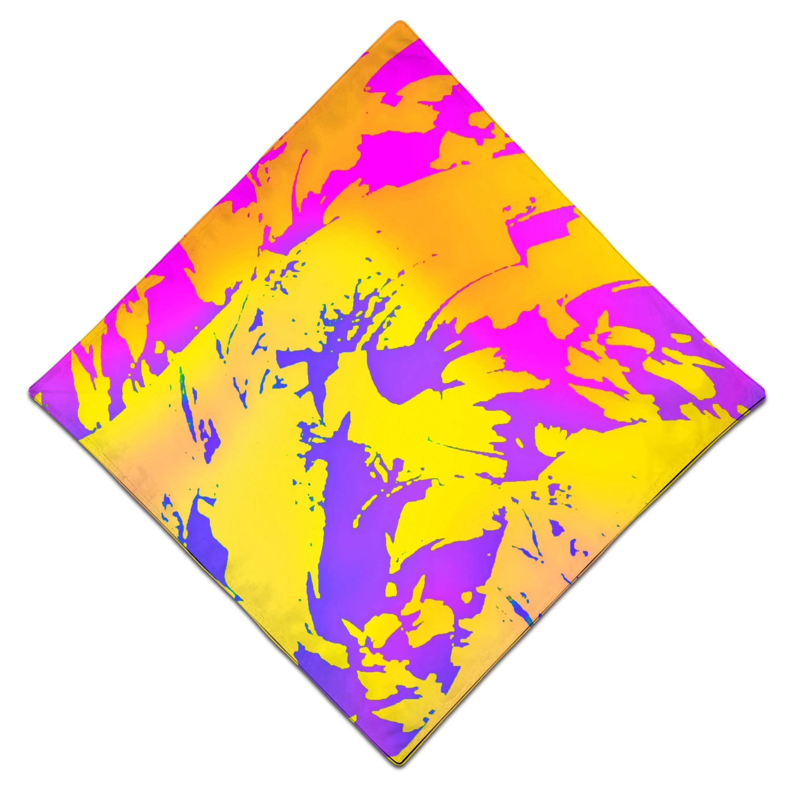 Tropical Ombre Paint Splatter Graffiti Bandana sold by iEDM product image thumbnail 3