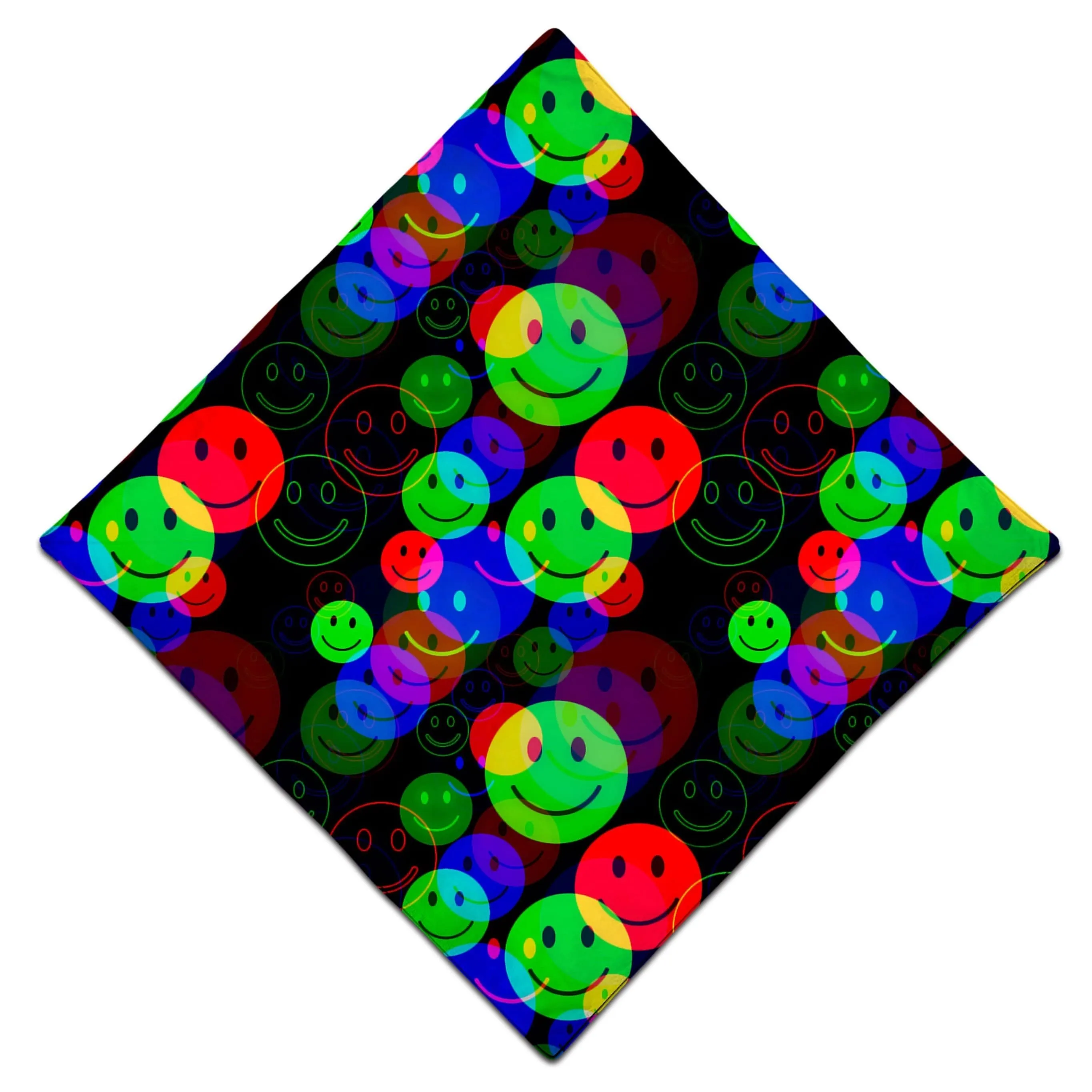 RGB Smile Glitch Bandana sold by iEDM product image thumbnail 3