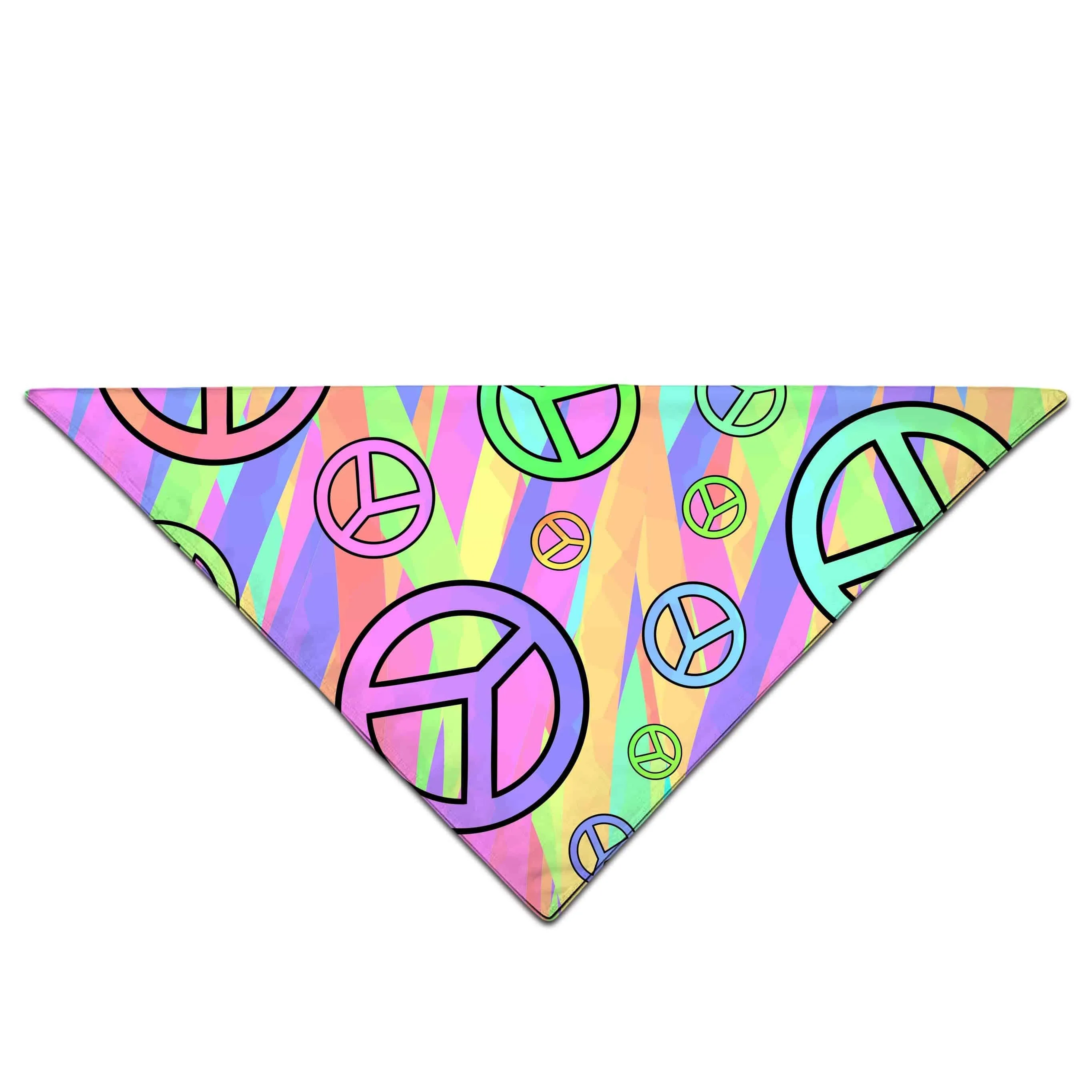 Retro Peace Symbol Bandana sold by iEDM product image thumbnail 2