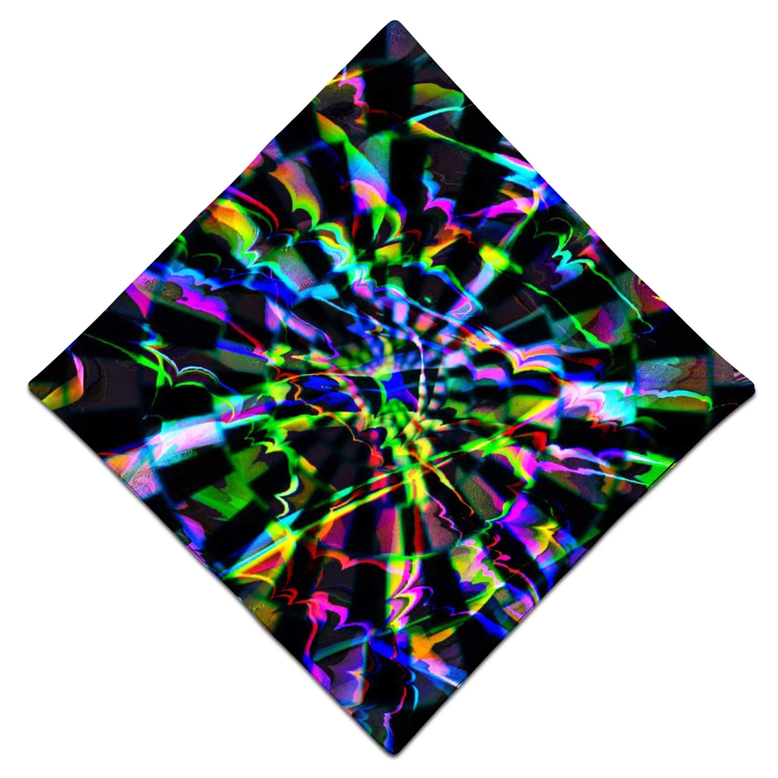 Rainbow Glitch Bandana sold by iEDM product image thumbnail 3