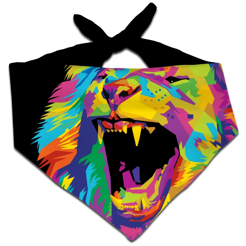 Psychedelic Lion Bandana sold by iEDM