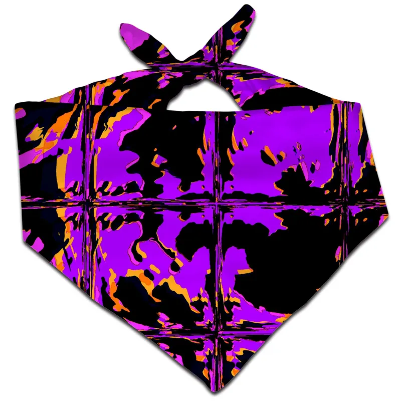 Purple Blackout Rave Glitch Bandana sold by iEDM