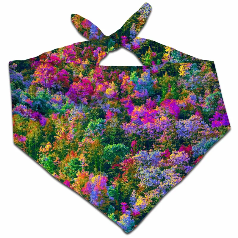Psychedelic Forest Bandana sold by iEDM