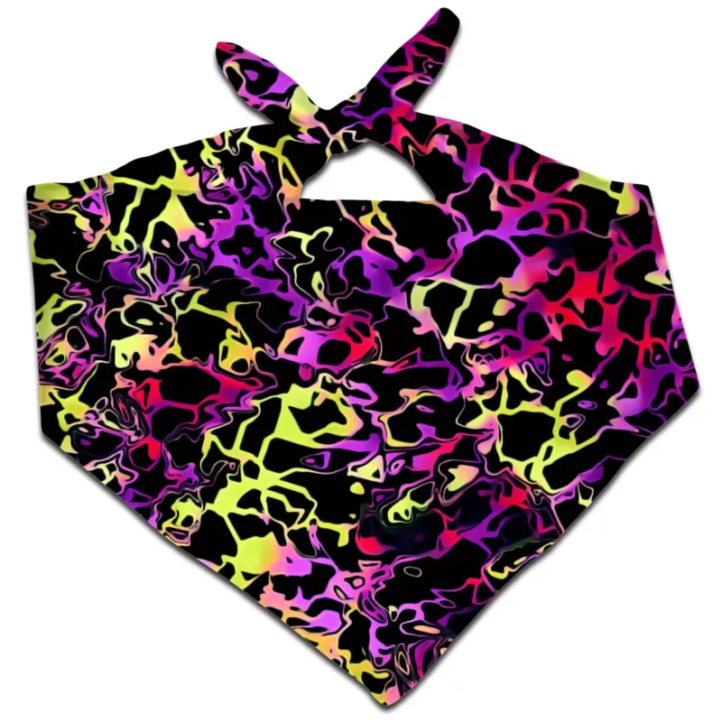 Psychedelic Rainbow Leopard Bandana sold by iEDM