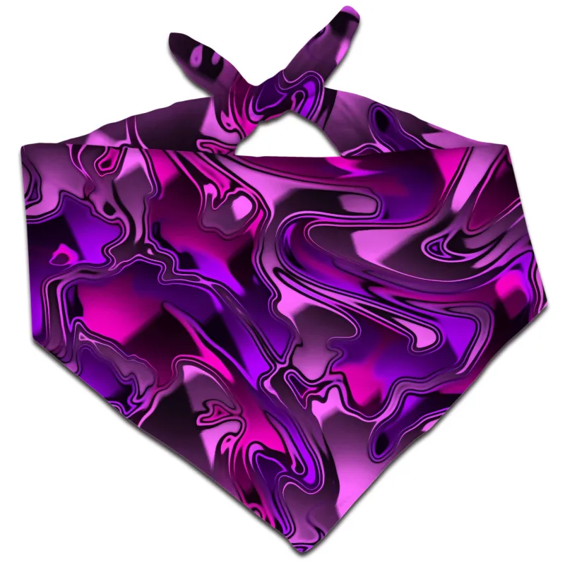 Pink and Purple Chromatic Melt Bandana sold by iEDM