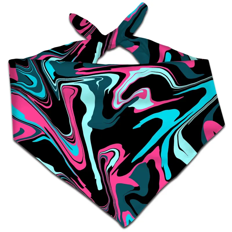 Pink Cyan Melt Bandana sold by iEDM