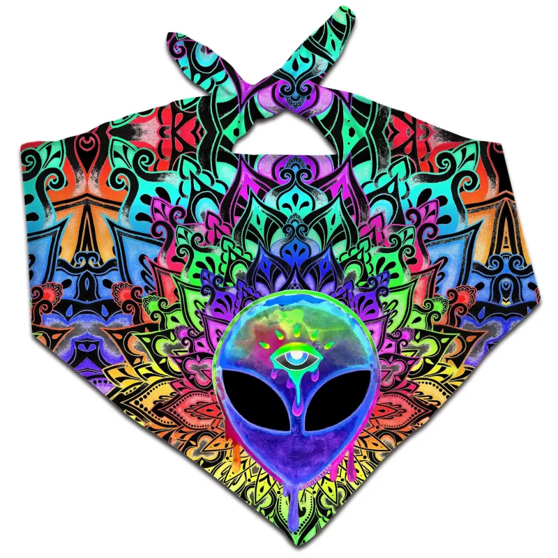 Psy Alien Purple Bandana sold by iEDM