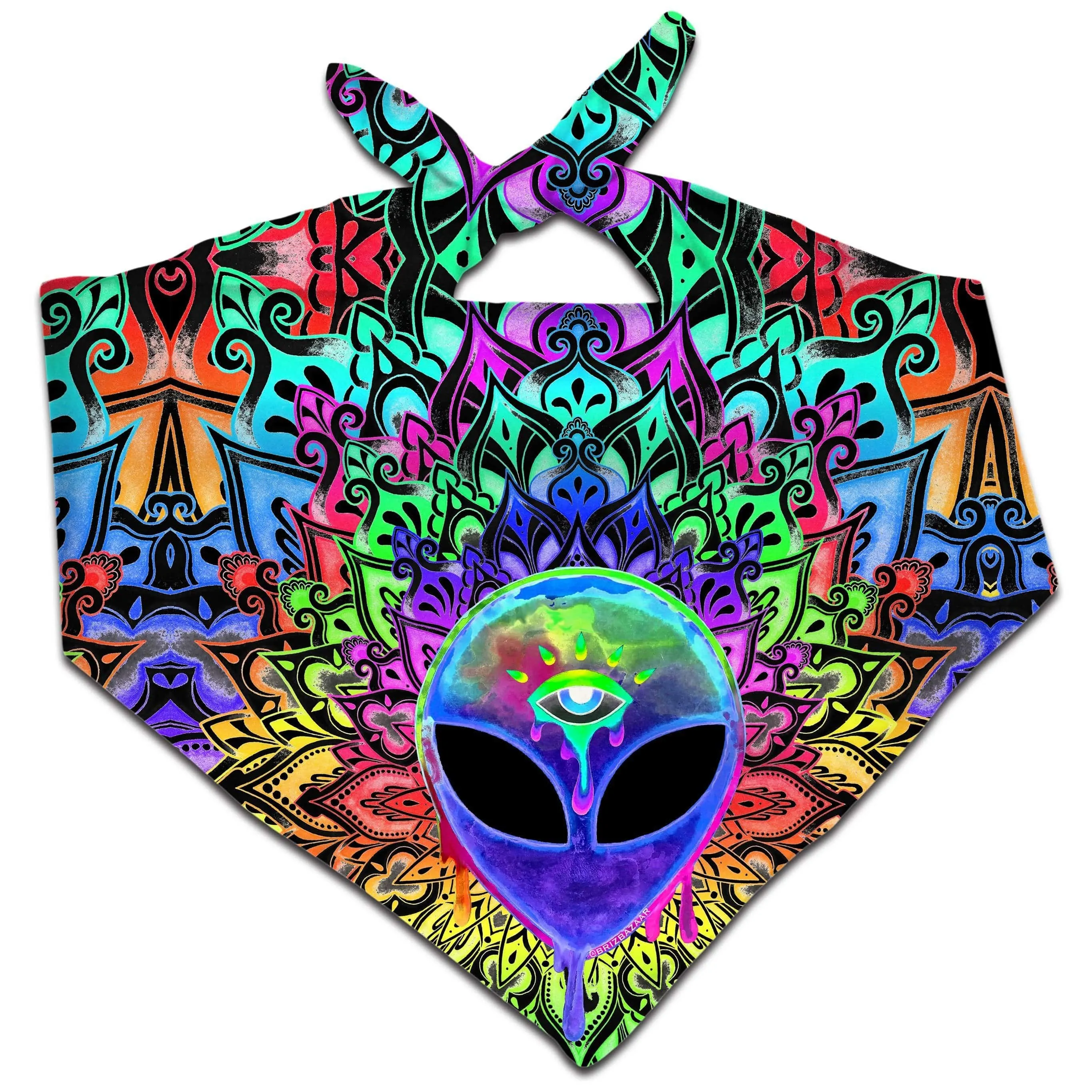 Psy Alien Purple Bandana sold by iEDM