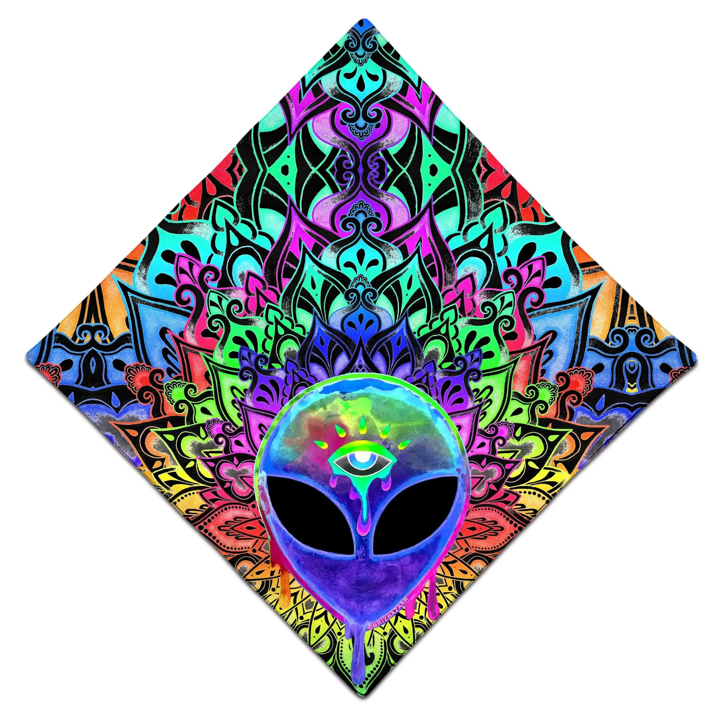 Psy Alien Purple Bandana sold by iEDM product image thumbnail 3