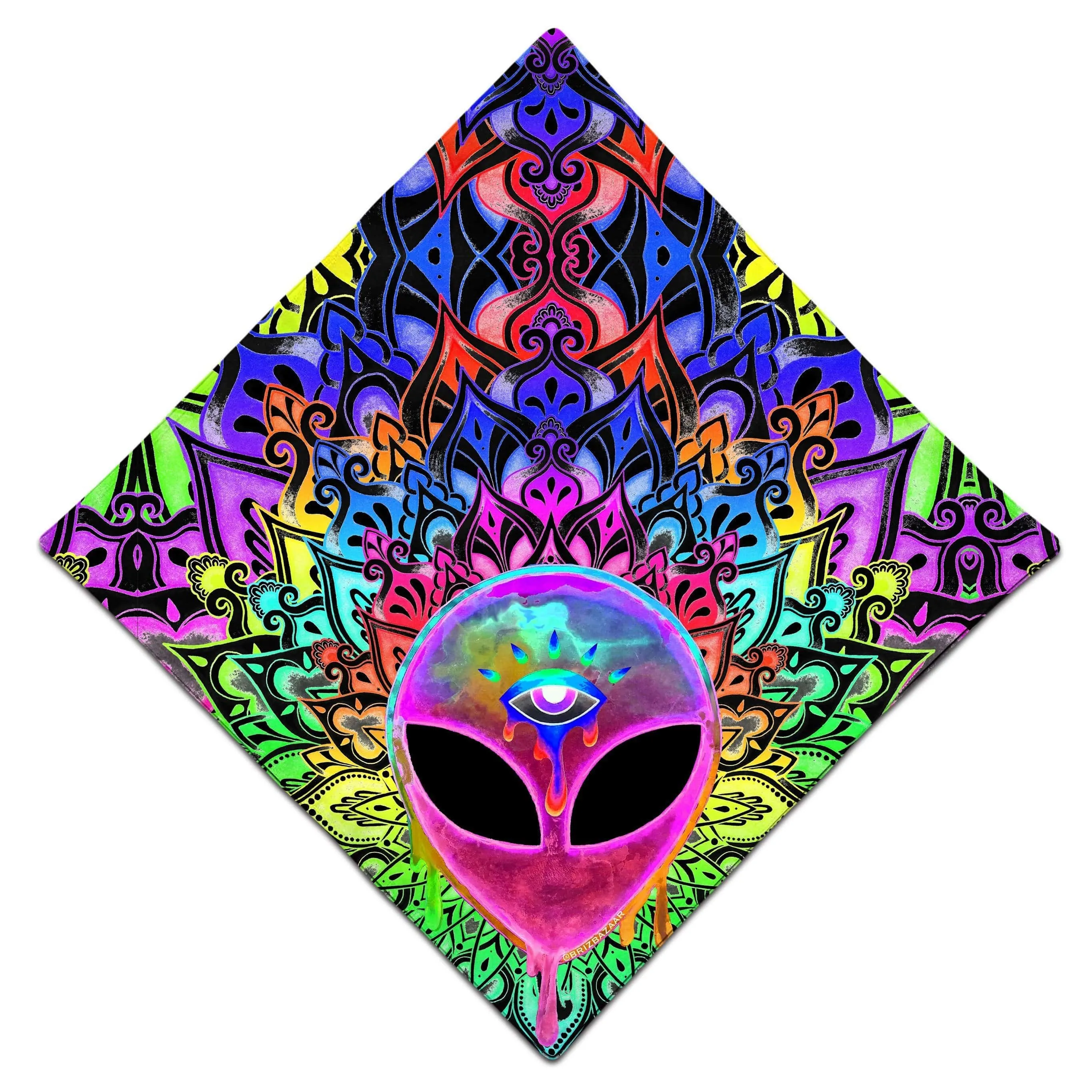 Psy Alien Pink Bandana sold by iEDM product image thumbnail 3