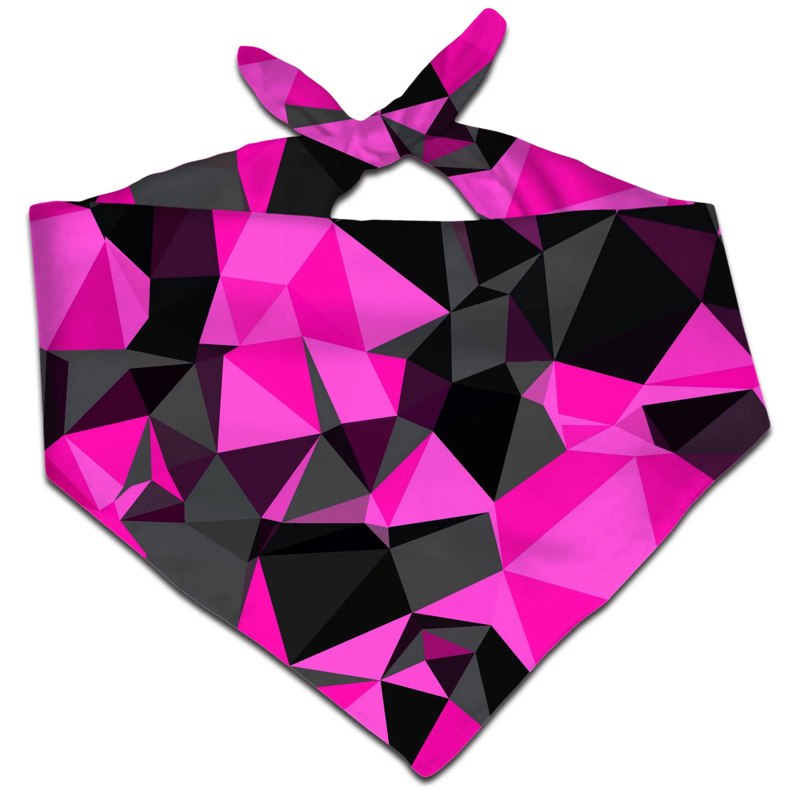 Pink and Black Geo Bandana sold by iEDM