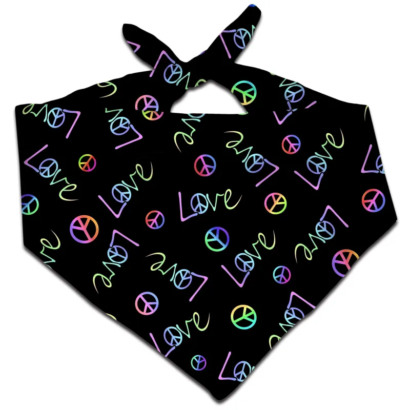 Peace and Love Bandana sold by iEDM
