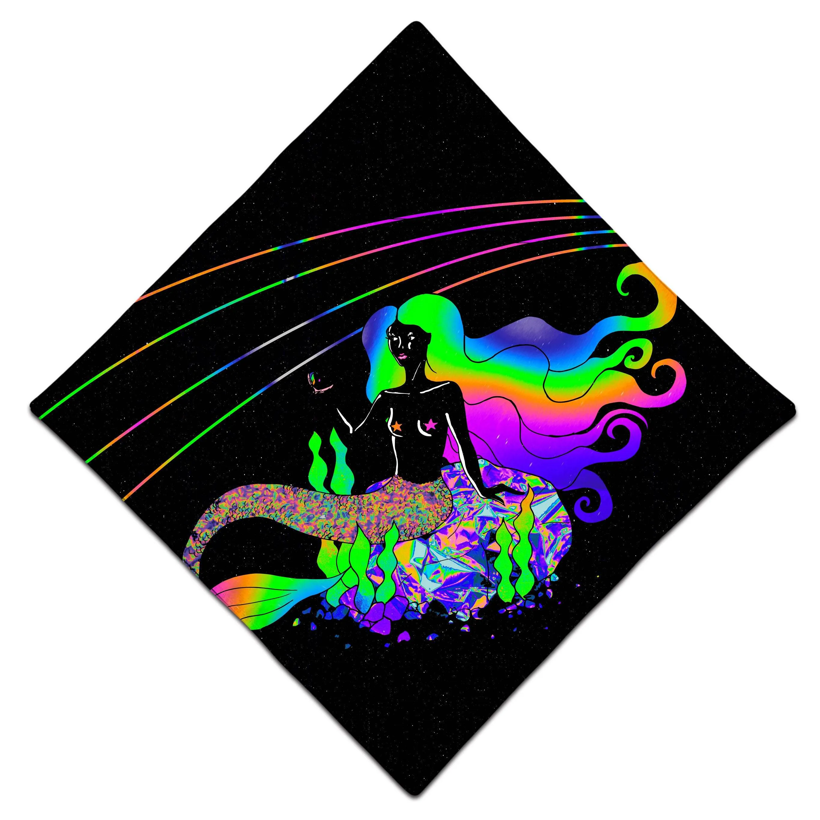 Neon Mermaid Bandana sold by iEDM product image thumbnail 3
