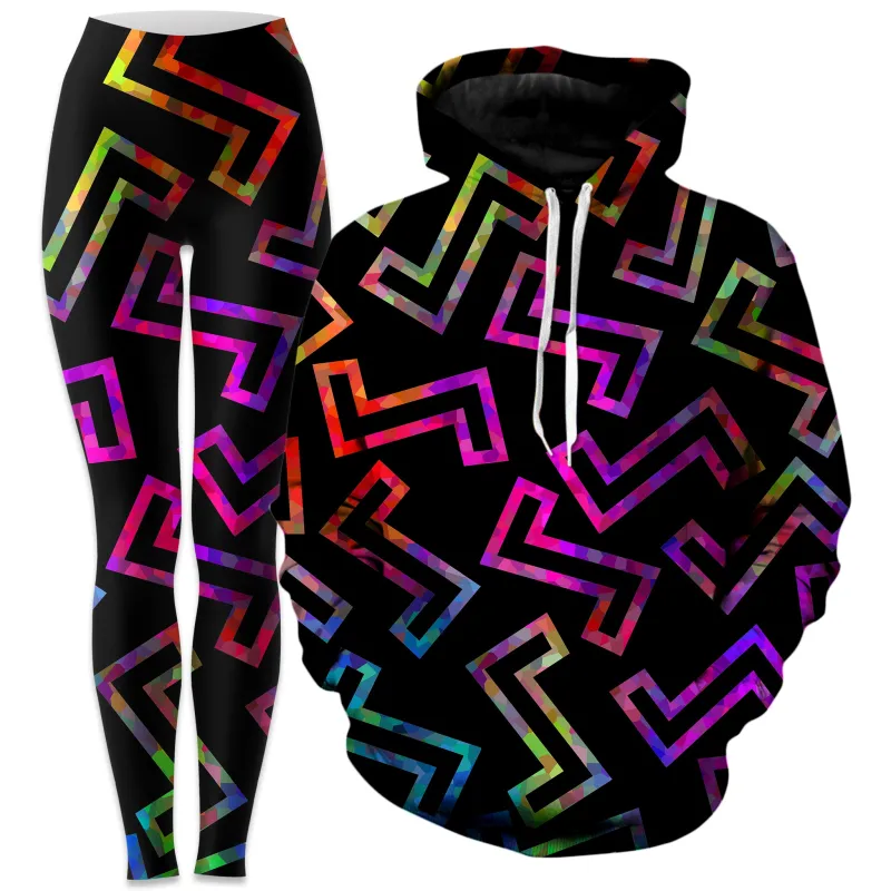 Sparkle Geometric Hoodie and Leggings Combo sold by iEDM