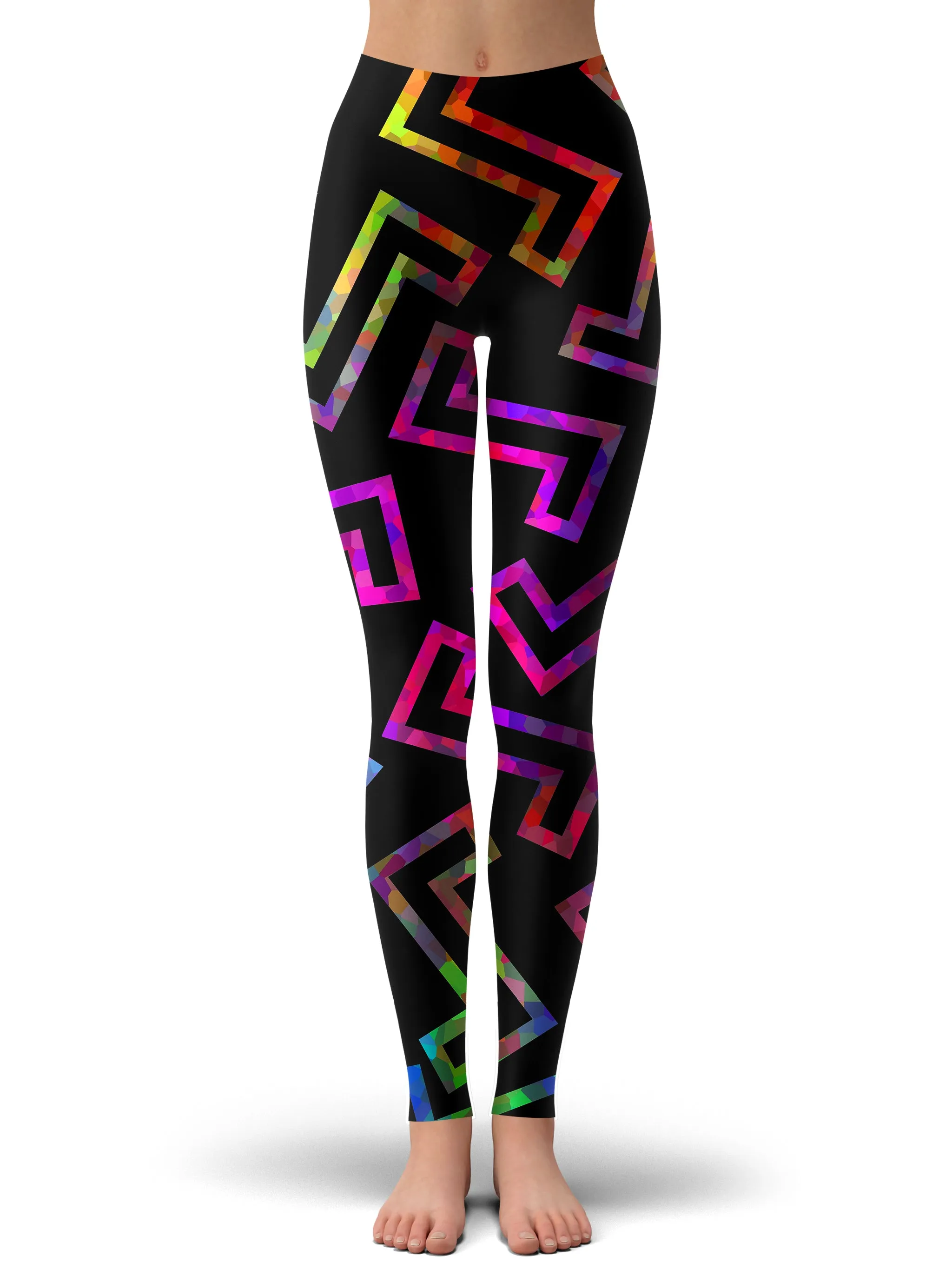 Sparkle Geometric Hoodie Dress and Leggings Combo sold by iEDM product image thumbnail 3